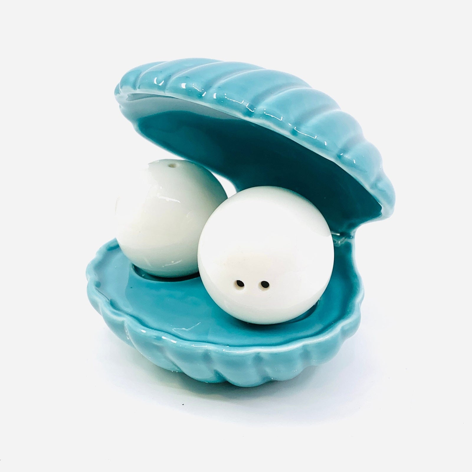 Ceramic Shell Salt and Pepper Shakers Creative Co-op 