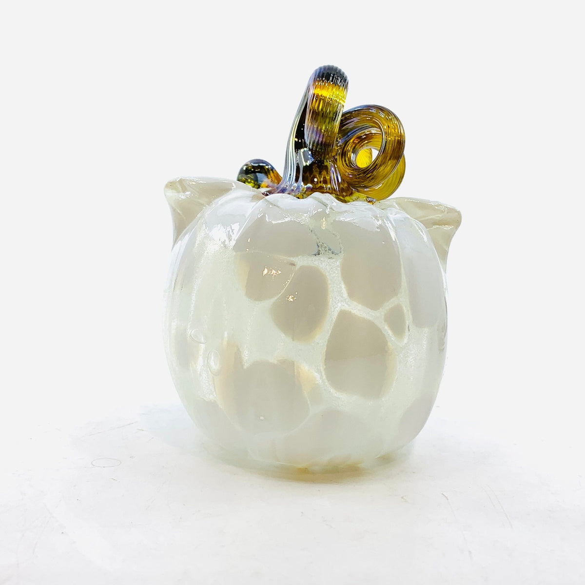 Daily Glow Catkin 1237 Daily Pumpkin Luke Adams Glass Blowing Studio 