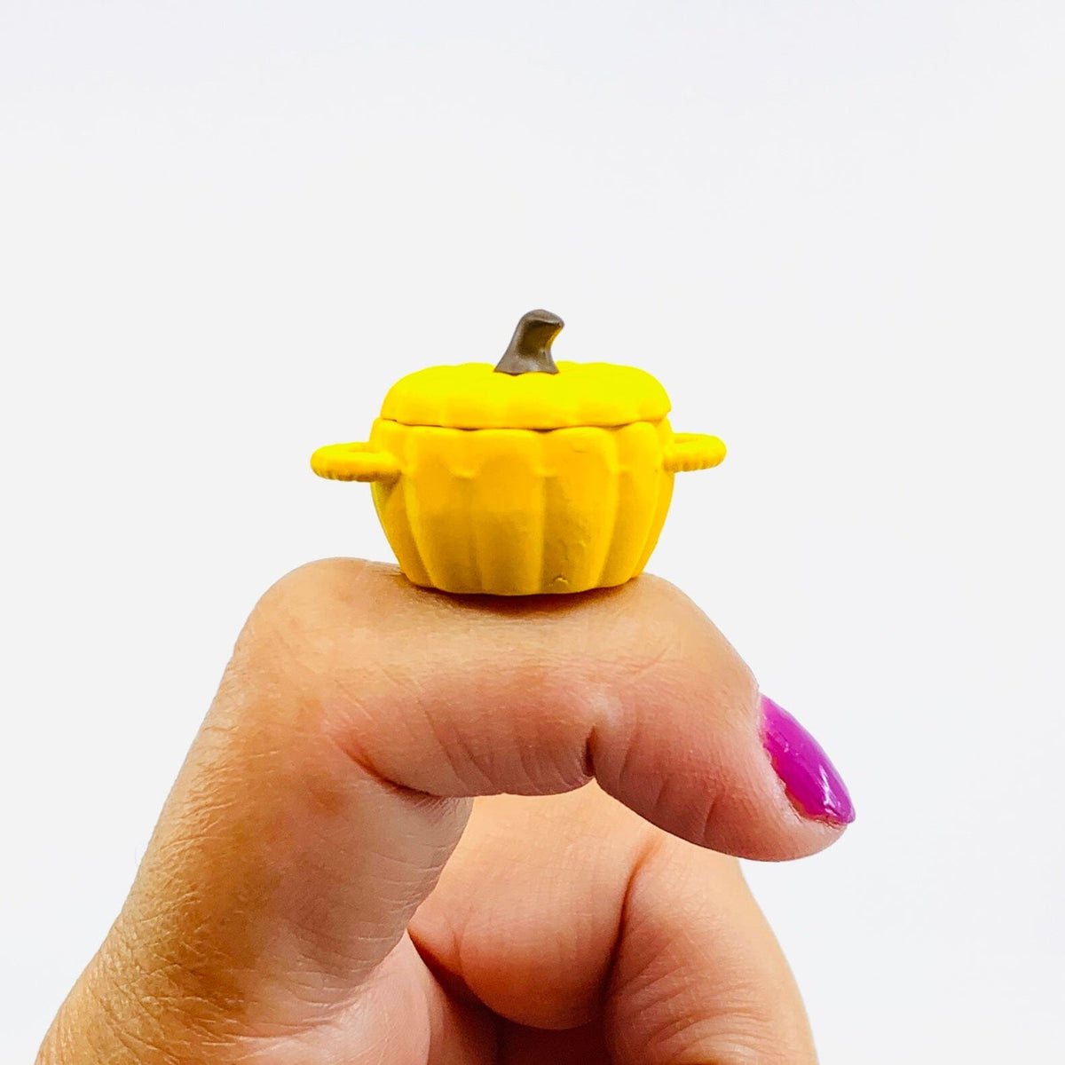 Miniature Pumpkin Soup Pot, Yellow Miniature - 