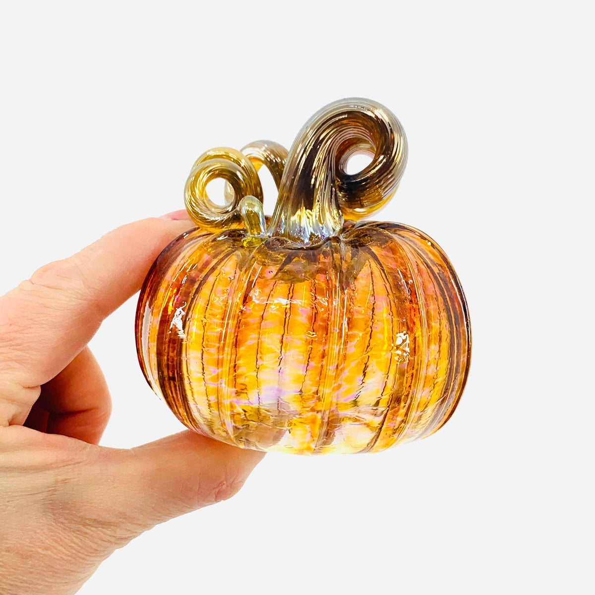 Daily Pumpkin 3348 Practice Mini Gabby Luke Adams Glass Blowing Studio 