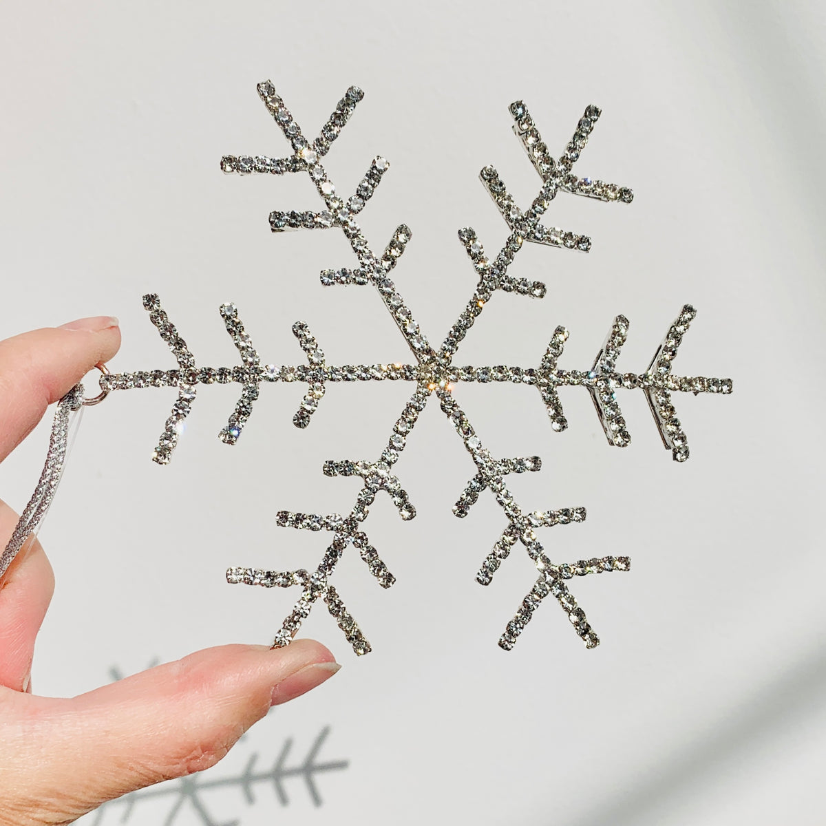 Snowflake Rhinestone Ornament 10