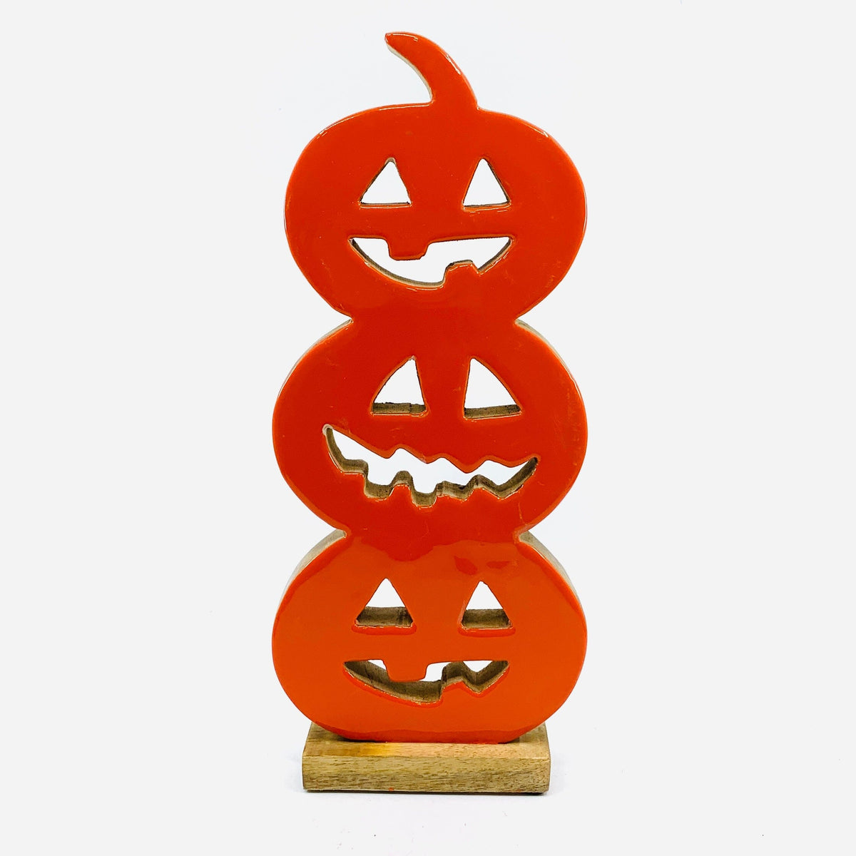 Wooden Stacked Pumpkins, Large KEL-TOY 