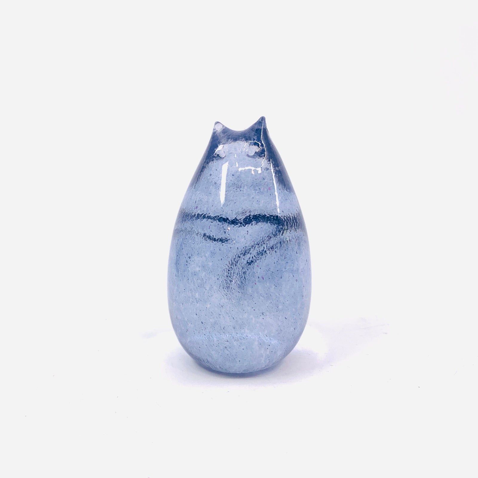 Little Glass Love Cat, Earl Gray Miniature Henrietta Glass 