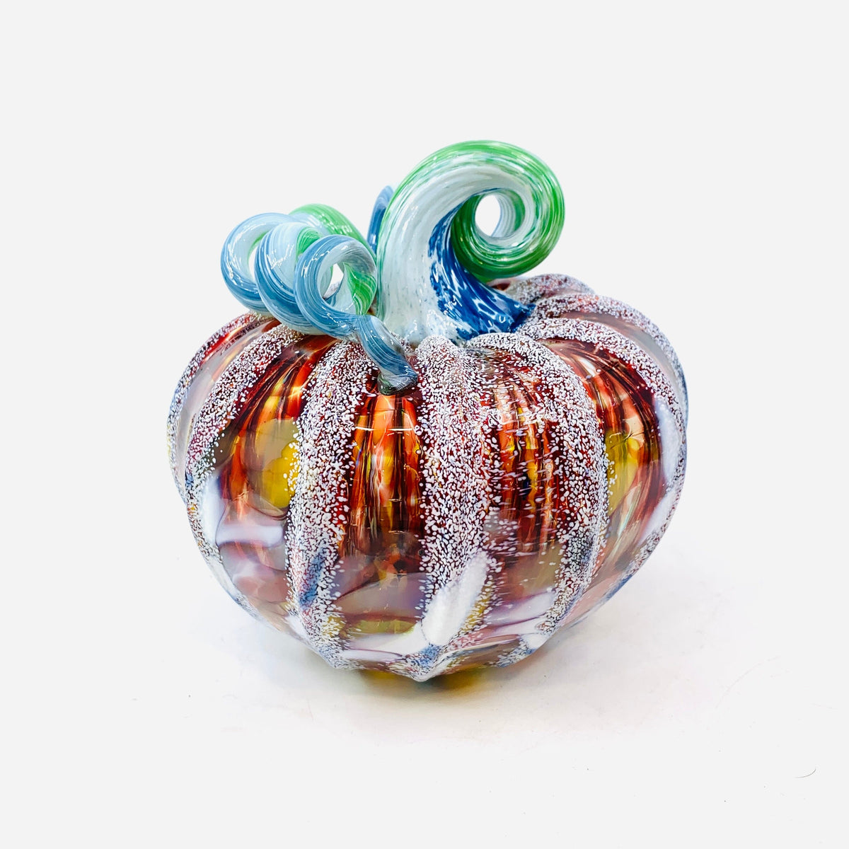 Daily Pumpkin 1695 Holiday Snowfall Squat Gabby Luke Adams Glass Blowing Studio 