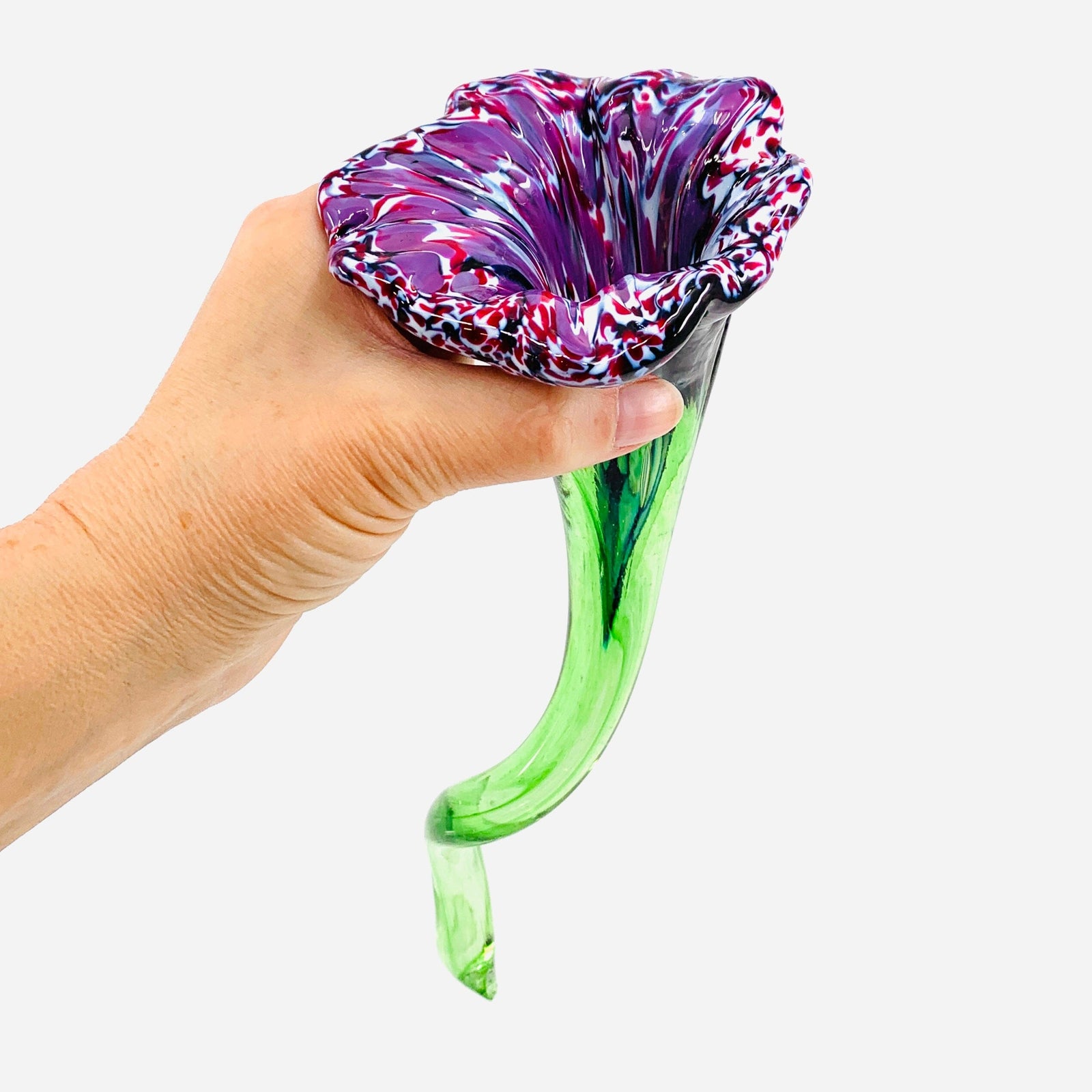 Pulled Glass Flower 74 Decor Luke Adams Glass Blowing Studio 