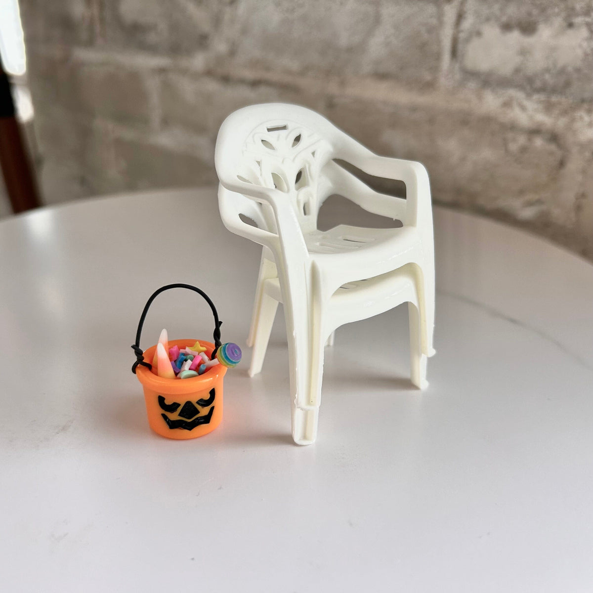 Miniature Lawn Chair and Candy Bucket Set - 