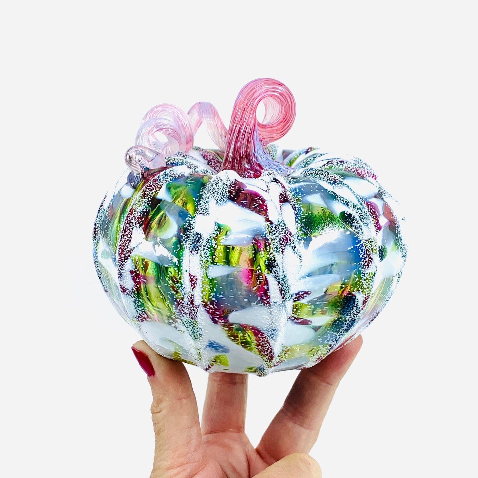 Daily Pumpkin 1819 Snowfall Squat Gabby Luke Adams Glass Blowing Studio 