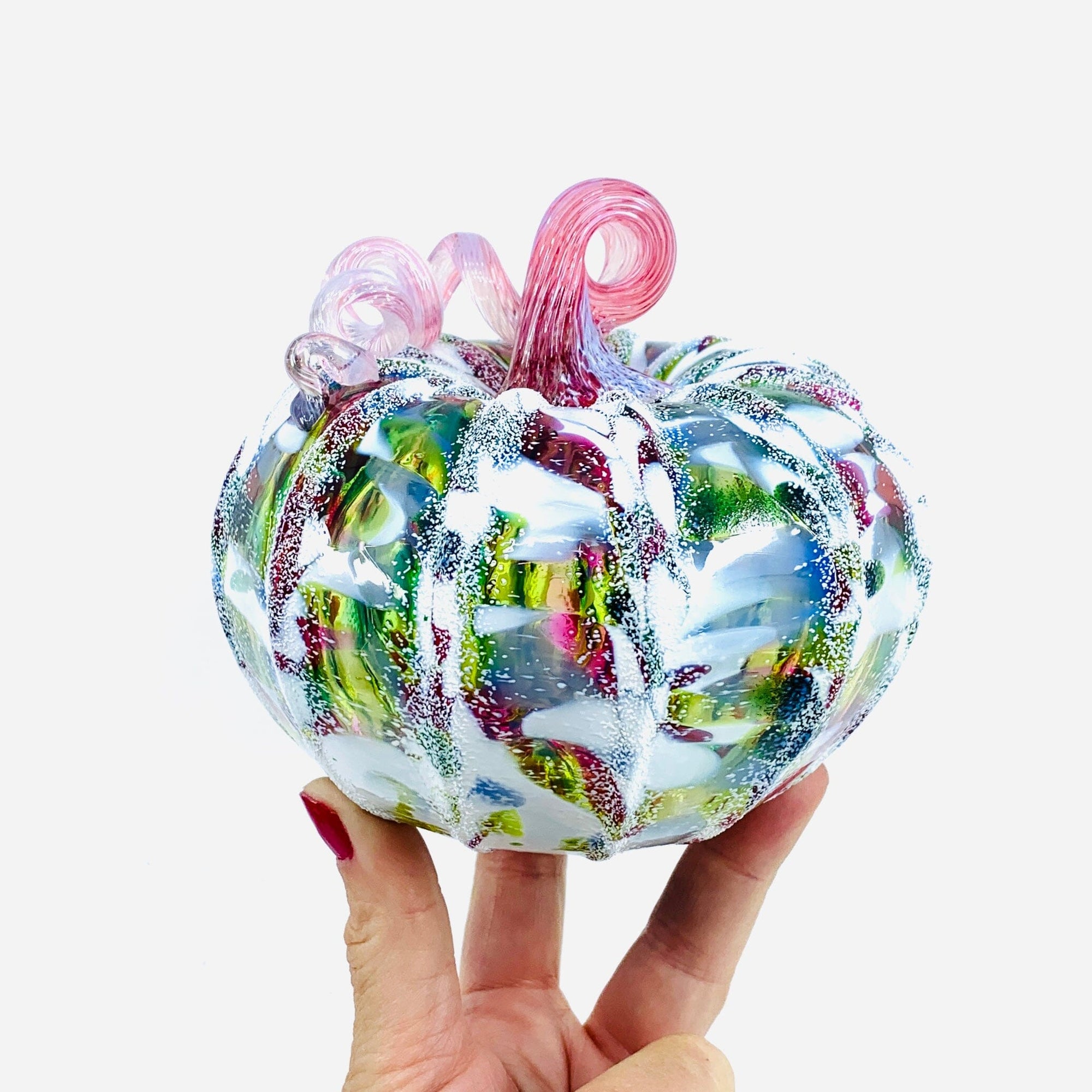 Daily Pumpkin 1819 Snowfall Squat Gabby Luke Adams Glass Blowing Studio 