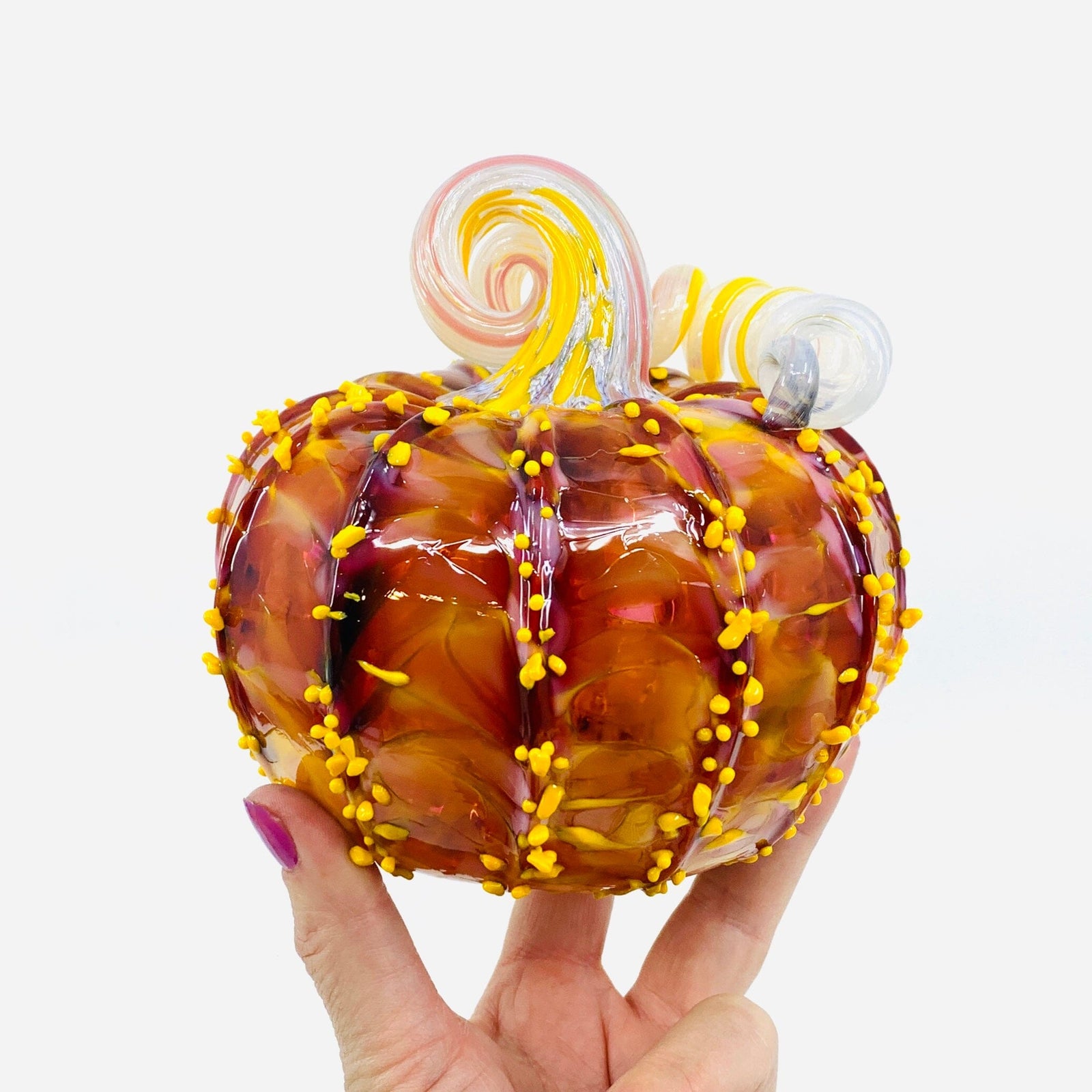 Daily Pumpkin 2787 Squat Gabby Luke Adams Glass Blowing Studio 