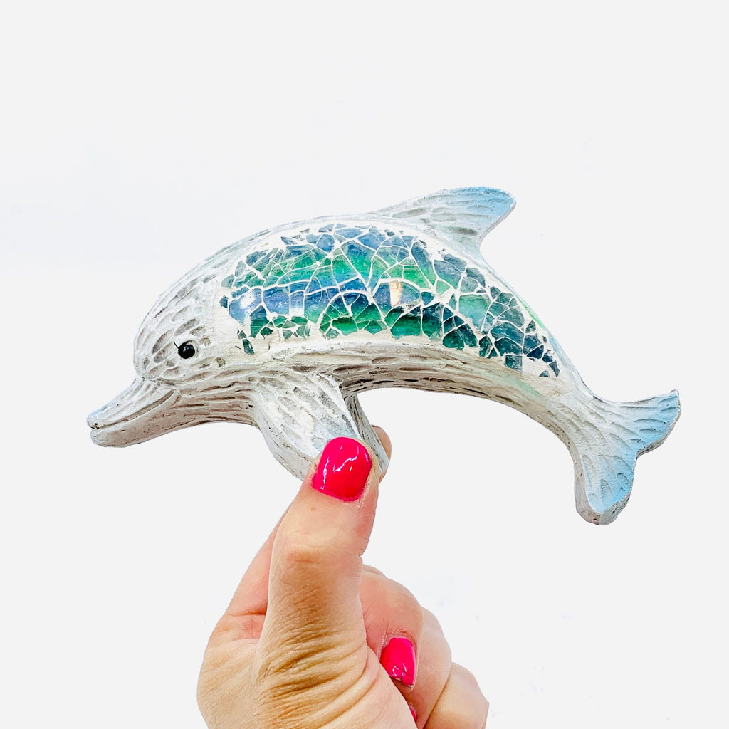 Mosaic Dolphin - Luke Adams Glass Blowing Studio