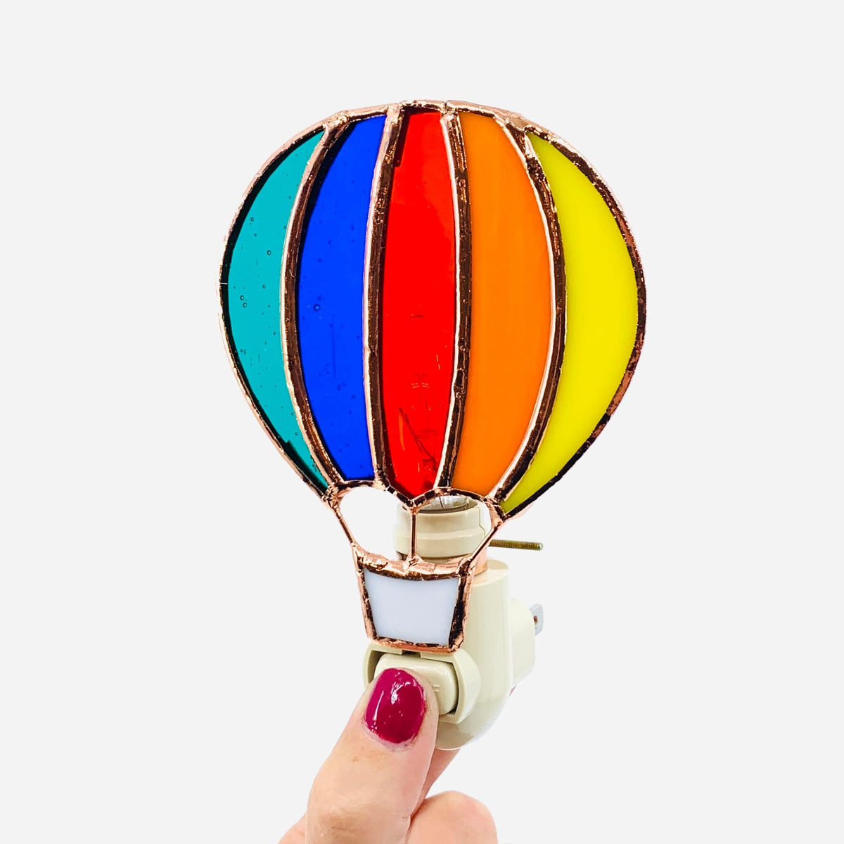 Stained Glass Hot Air Balloon Nightlight Decor Gift Essentials 