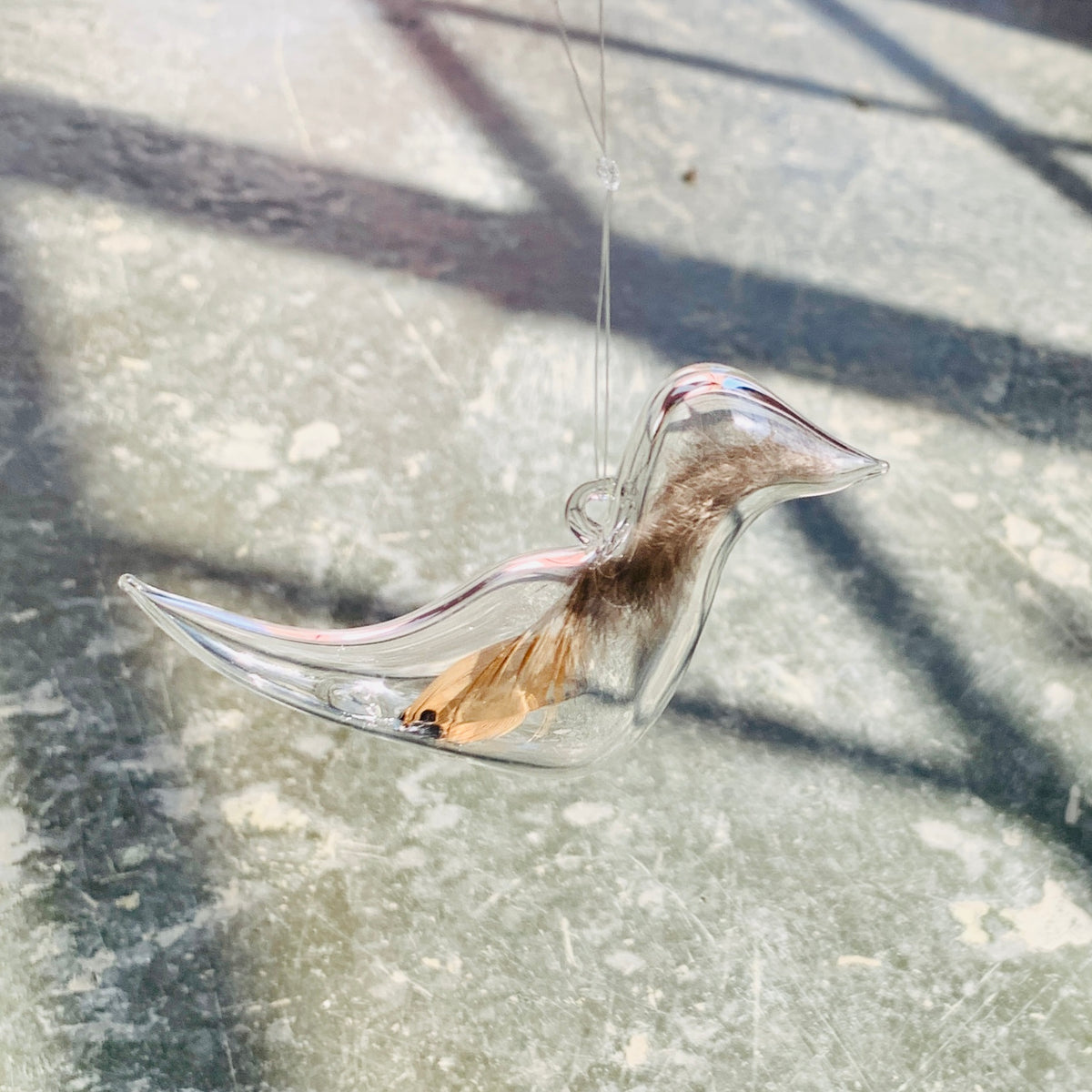 Artisan Feather Bird Ornament,  7