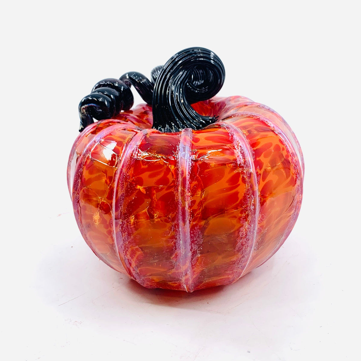 Daily Pumpkin 593 Fall Shimmer Squat Daily Pumpkin Luke Adams Glass Blowing Studio 