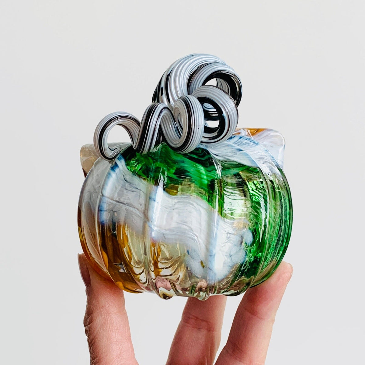 Daily Catkin 1318 Daily Pumpkin Luke Adams Glass Blowing Studio 