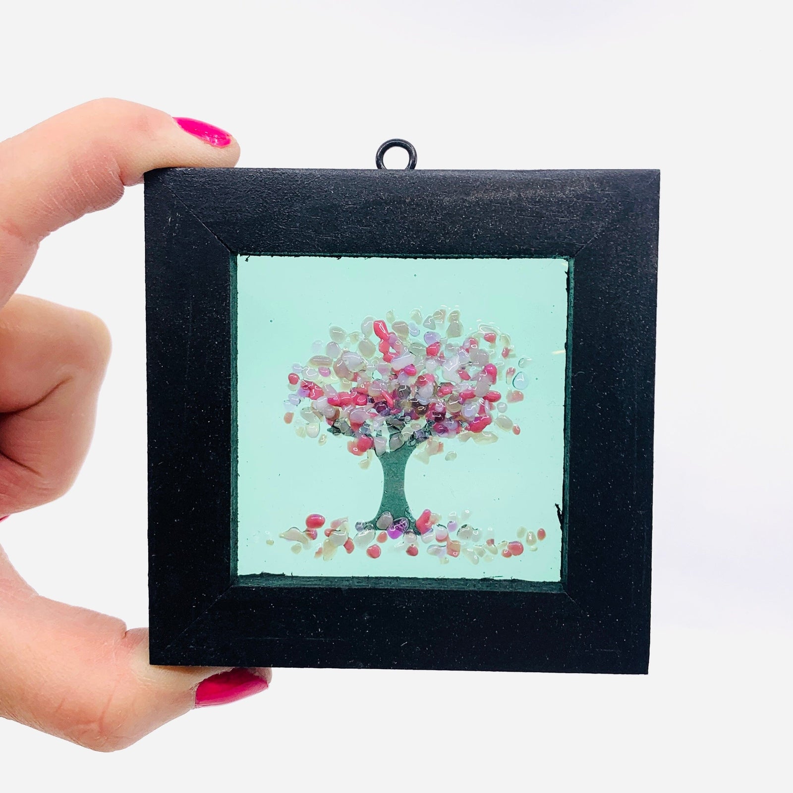 Fused Glass Tree of Life Shadow Box 77 Decor Glimmer Glass Gifts 