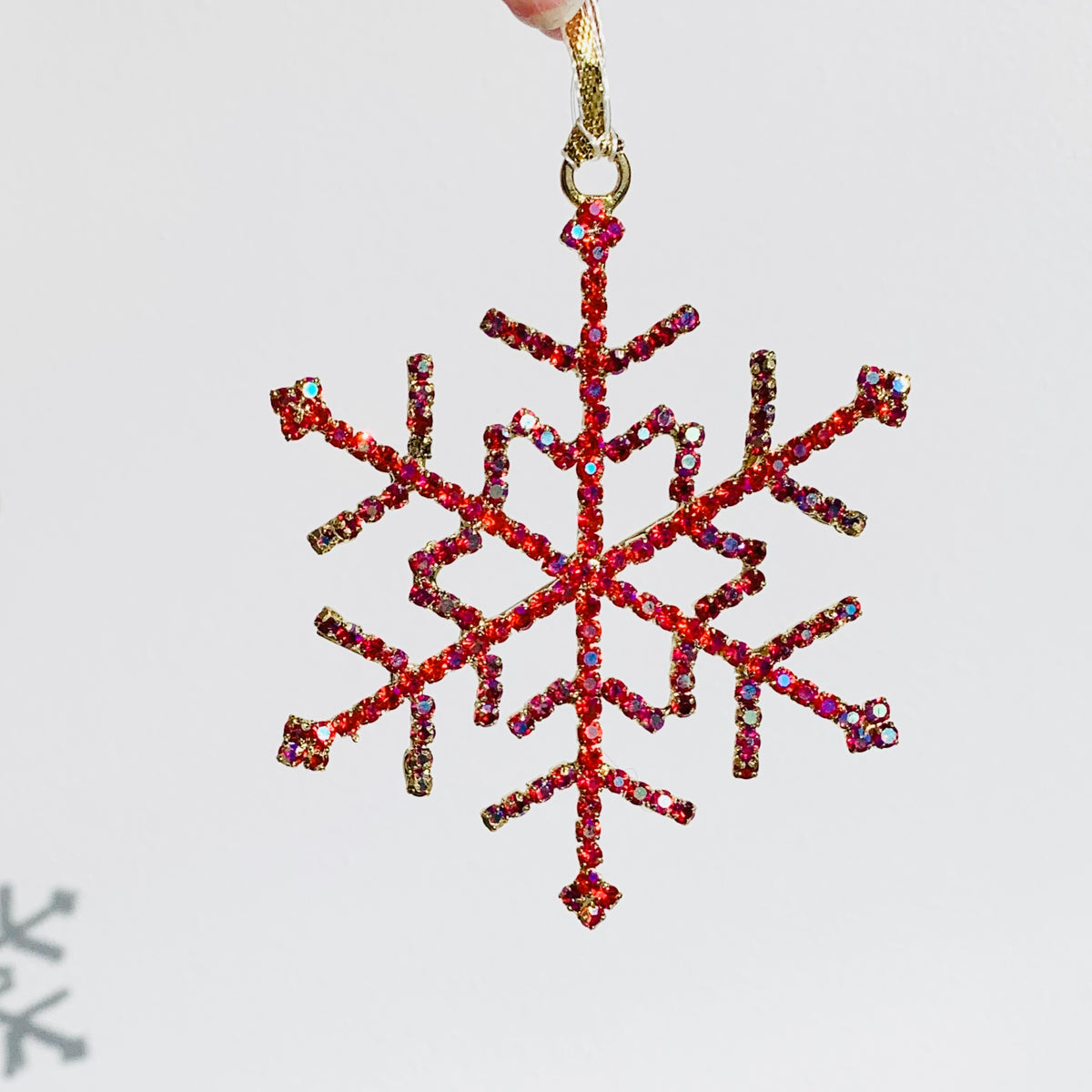 Snowflake Rhinestone Ornament 18