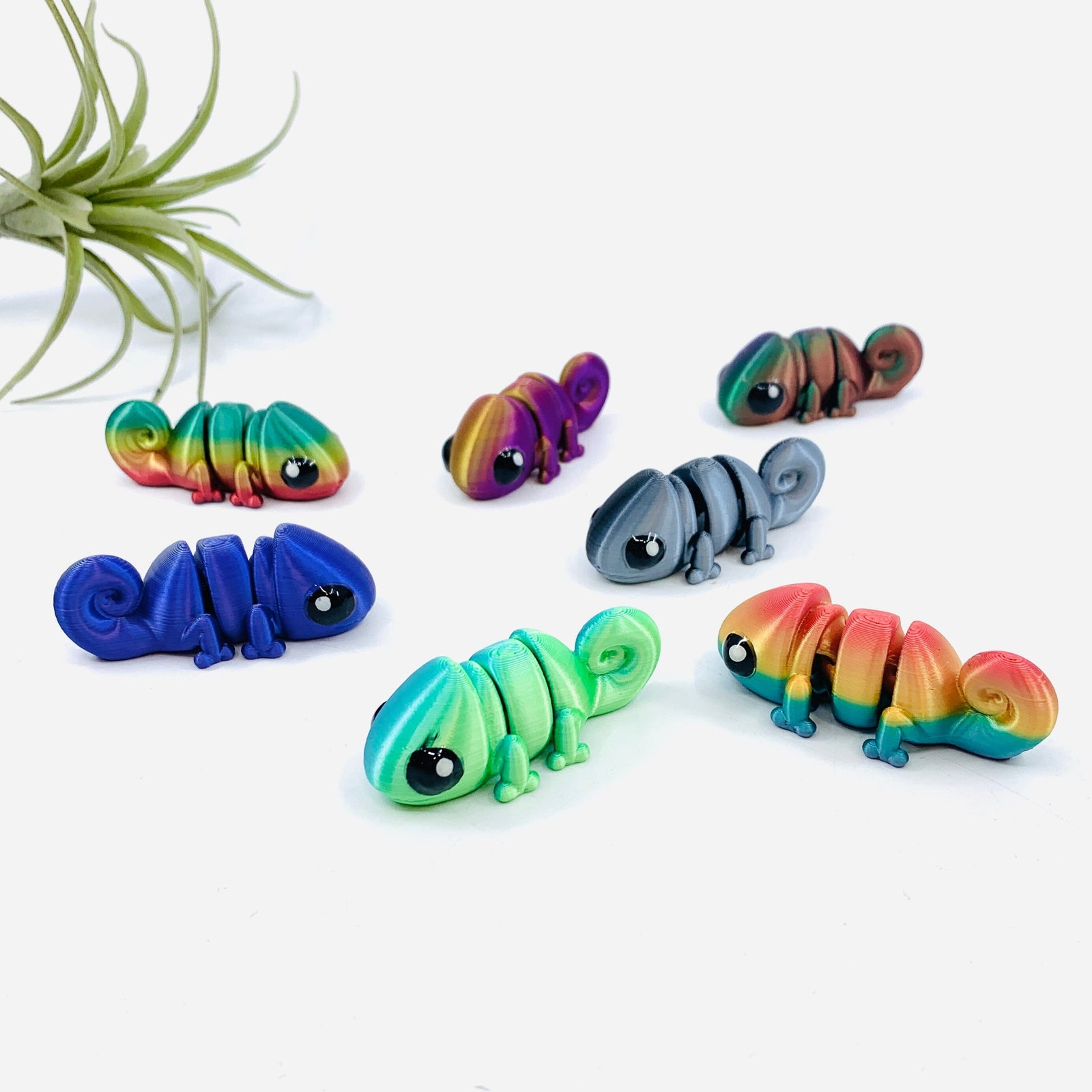 3D-Print Animals, Baby Chameleon - Assorted Colors LUZ CUSTOM DESIGN 