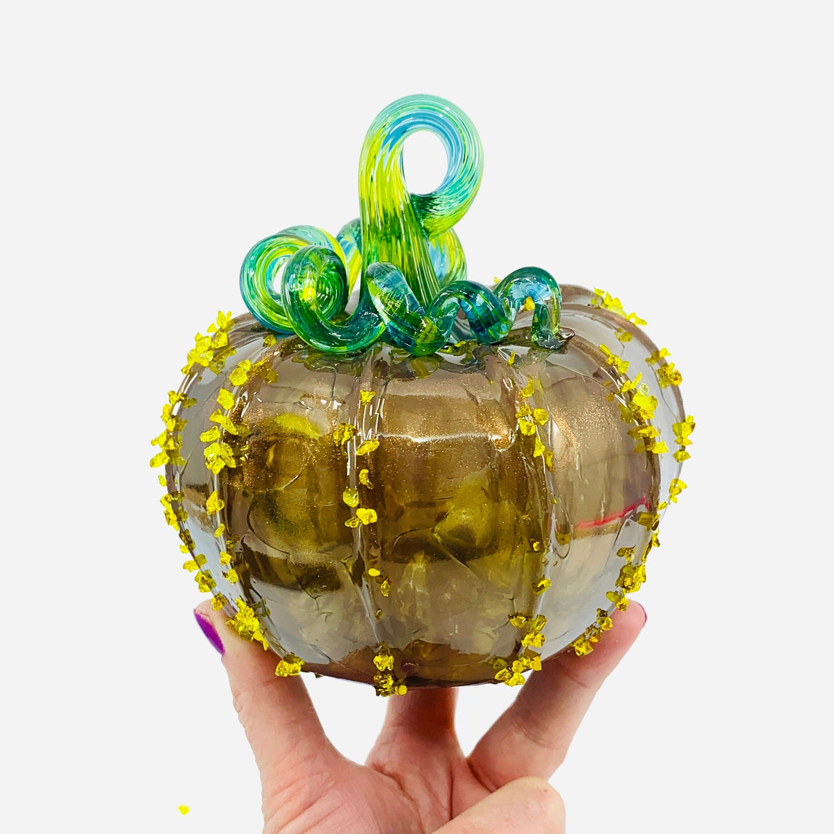 Daily Pumpkin 2998 Squat Gabby Luke Adams Glass Blowing Studio 