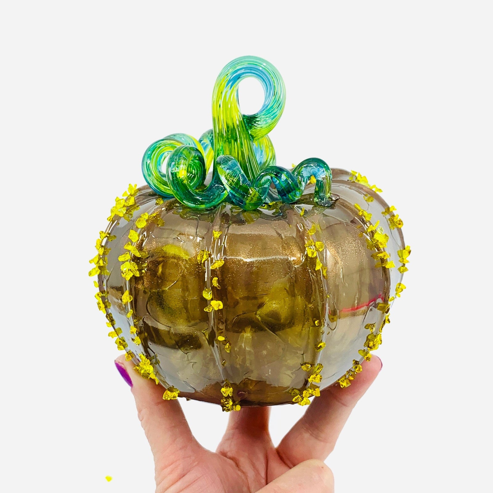 Daily Pumpkin 2998 Squat Gabby Luke Adams Glass Blowing Studio 