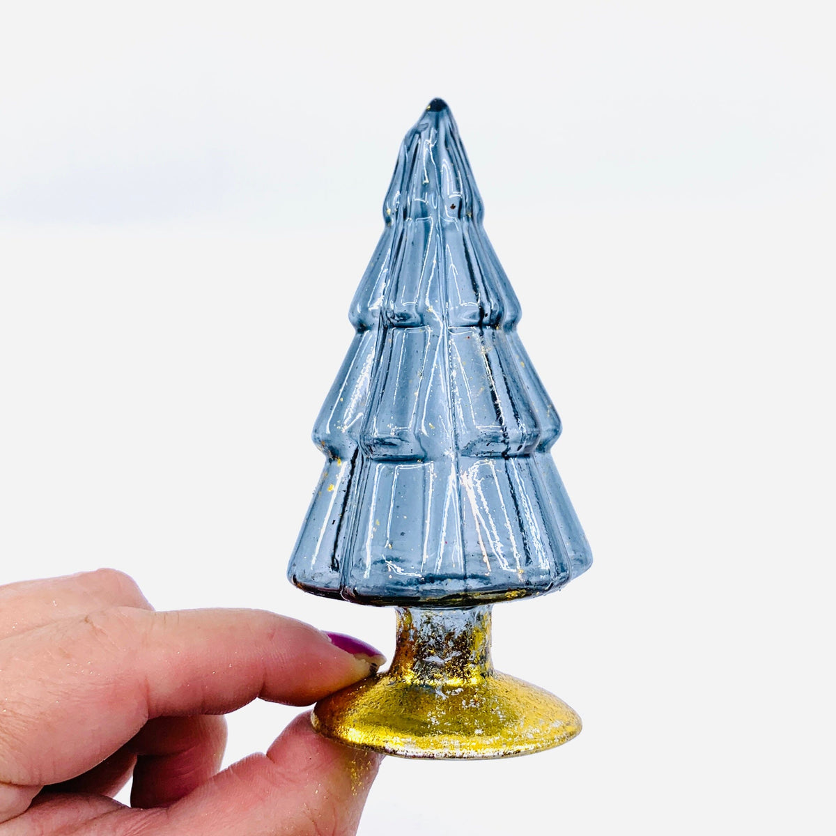 Rainbow Hue Glass Trees, Blue Cody Foster & Co 14 