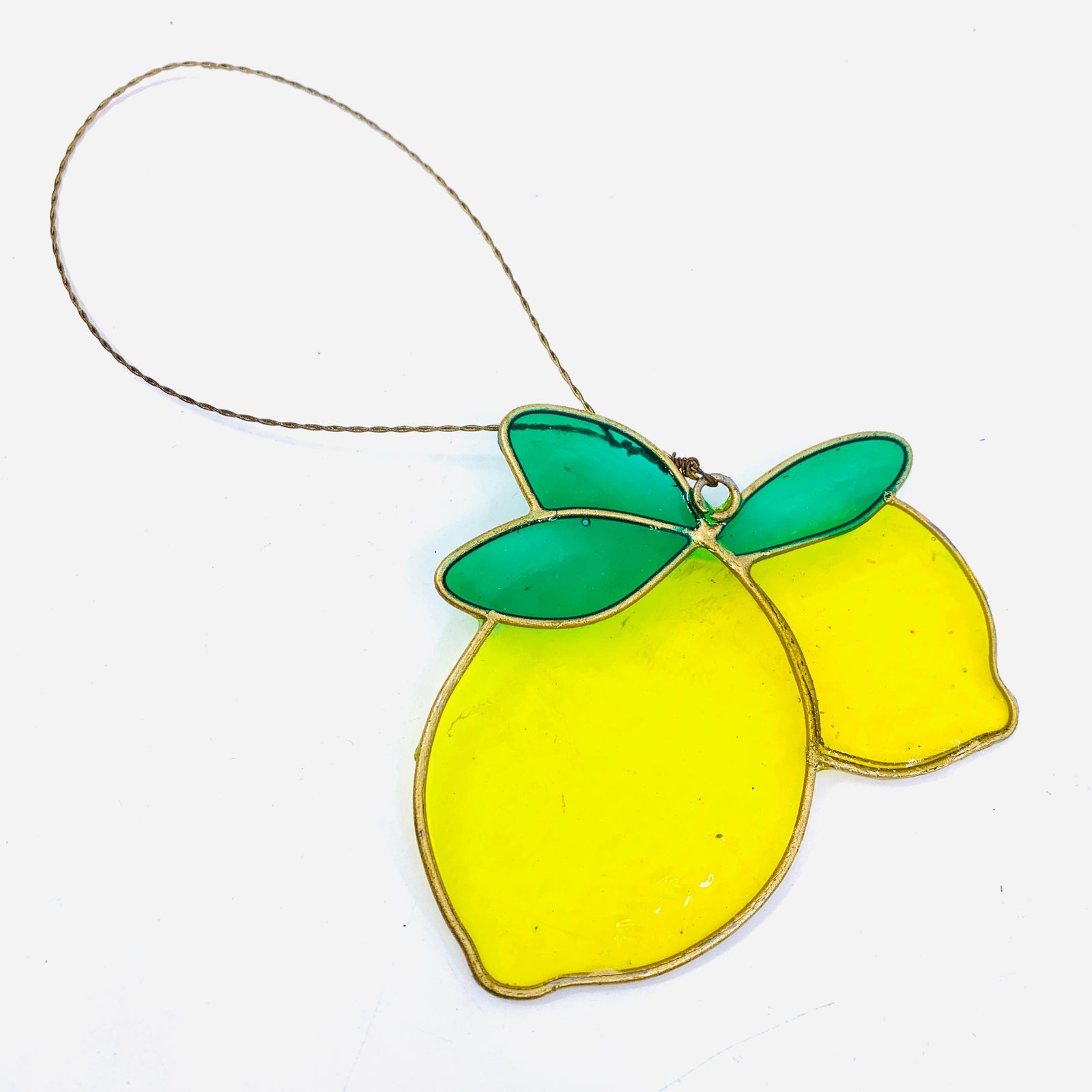 Stained Glass Suncatcher, Lemons Decor Transpac 