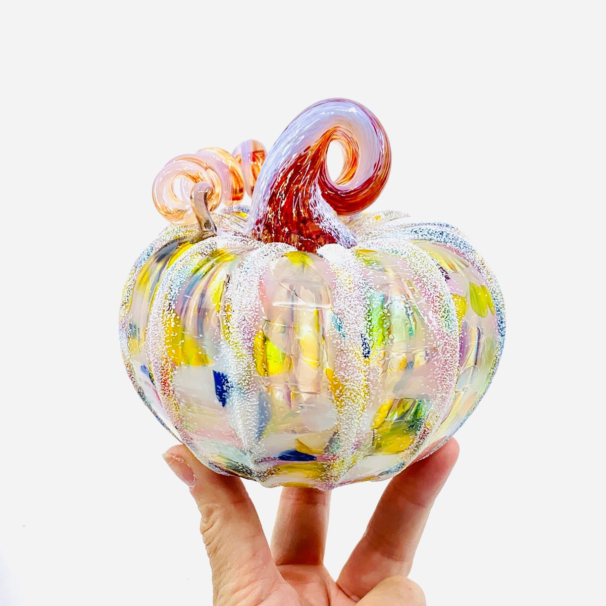 Daily Pumpkin 1714 Holiday Snowfall Squat Gabby Luke Adams Glass Blowing Studio 