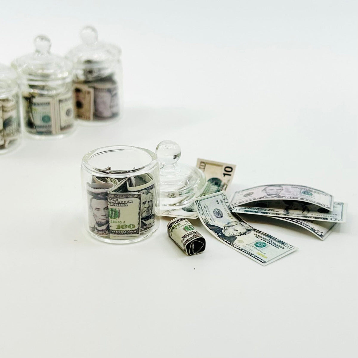 Tiny Rainy Day Jar Miniature - 