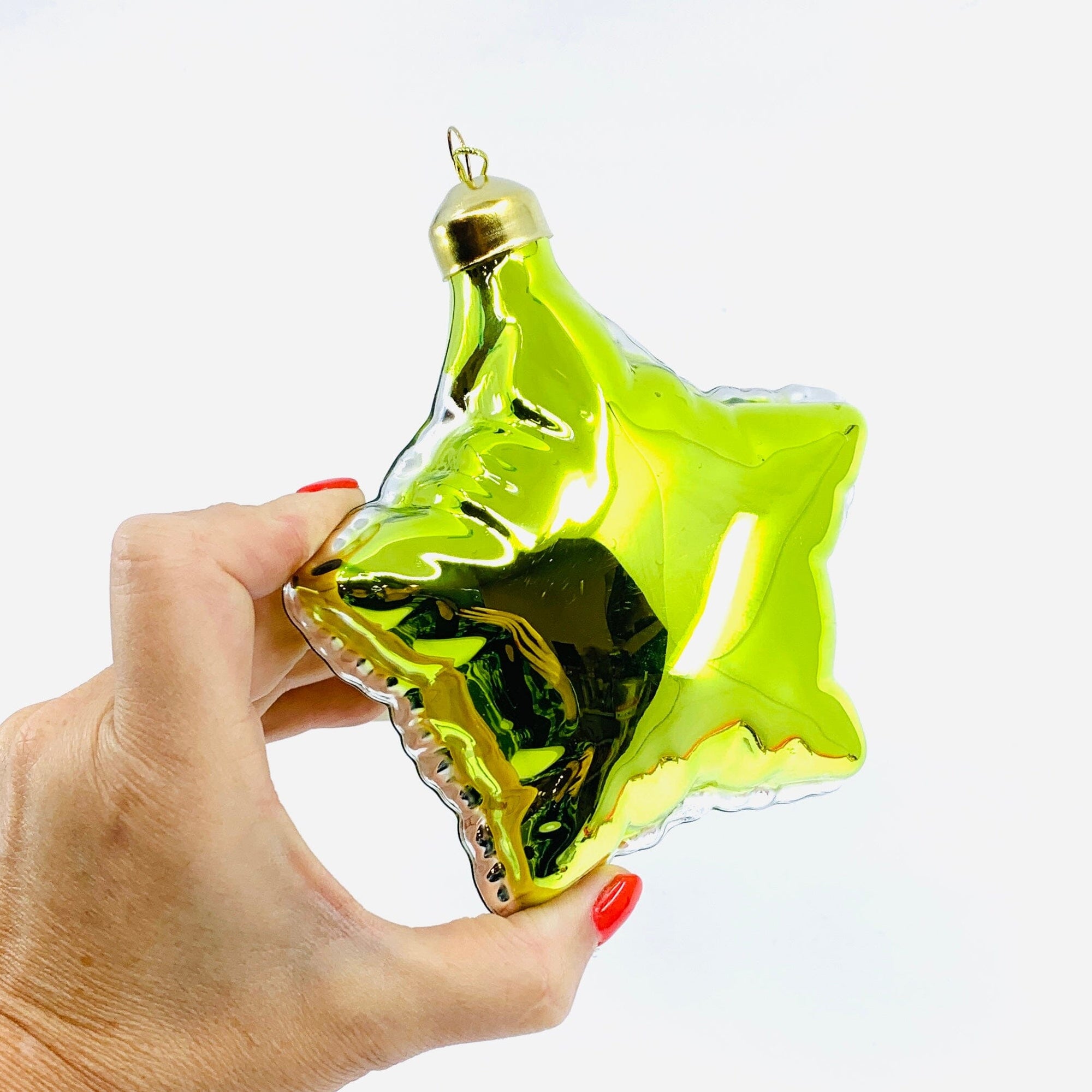 Balloon Star Ornament 88, Lime Ornament One Hundred 80 Degrees 