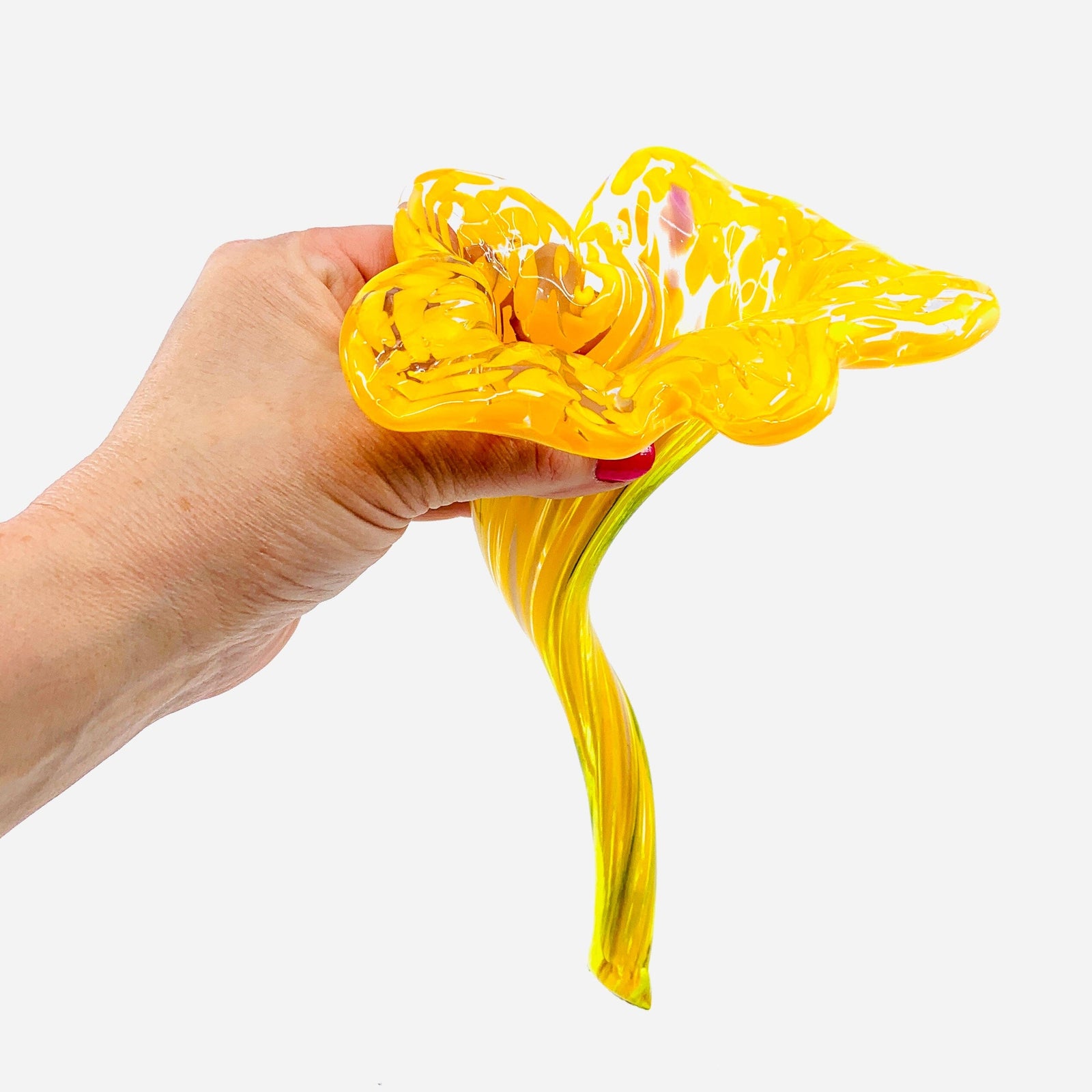 Pulled Glass Flower 94 Decor Luke Adams Glass Blowing Studio 