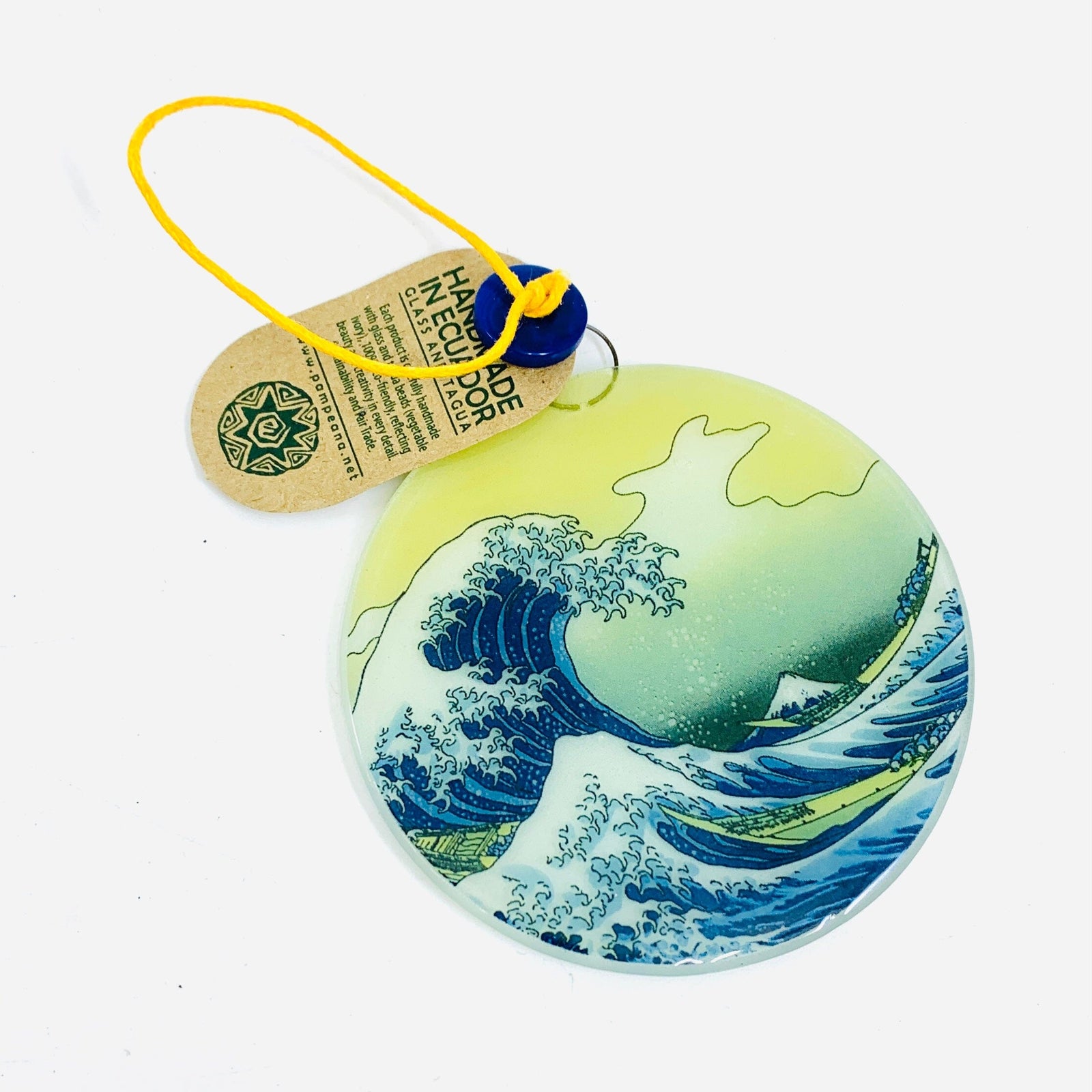 Fair Trade Ornament 148 The Great Wave Ornament Pam Peana 