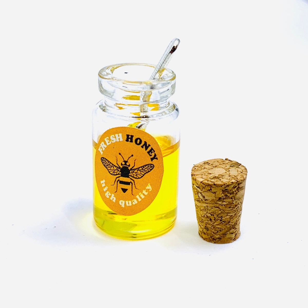 Tiniest Honey Jar with Spoon Miniature - 