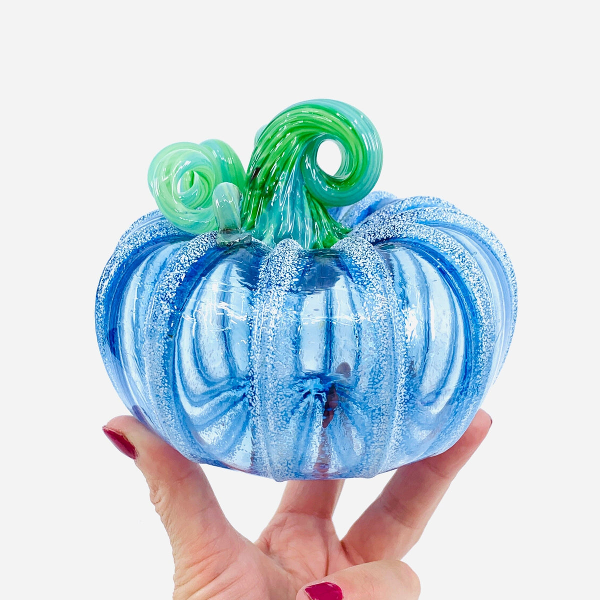 Daily Pumpkin 2074 Snowfall Squat Gabby Luke Adams Glass Blowing Studio 