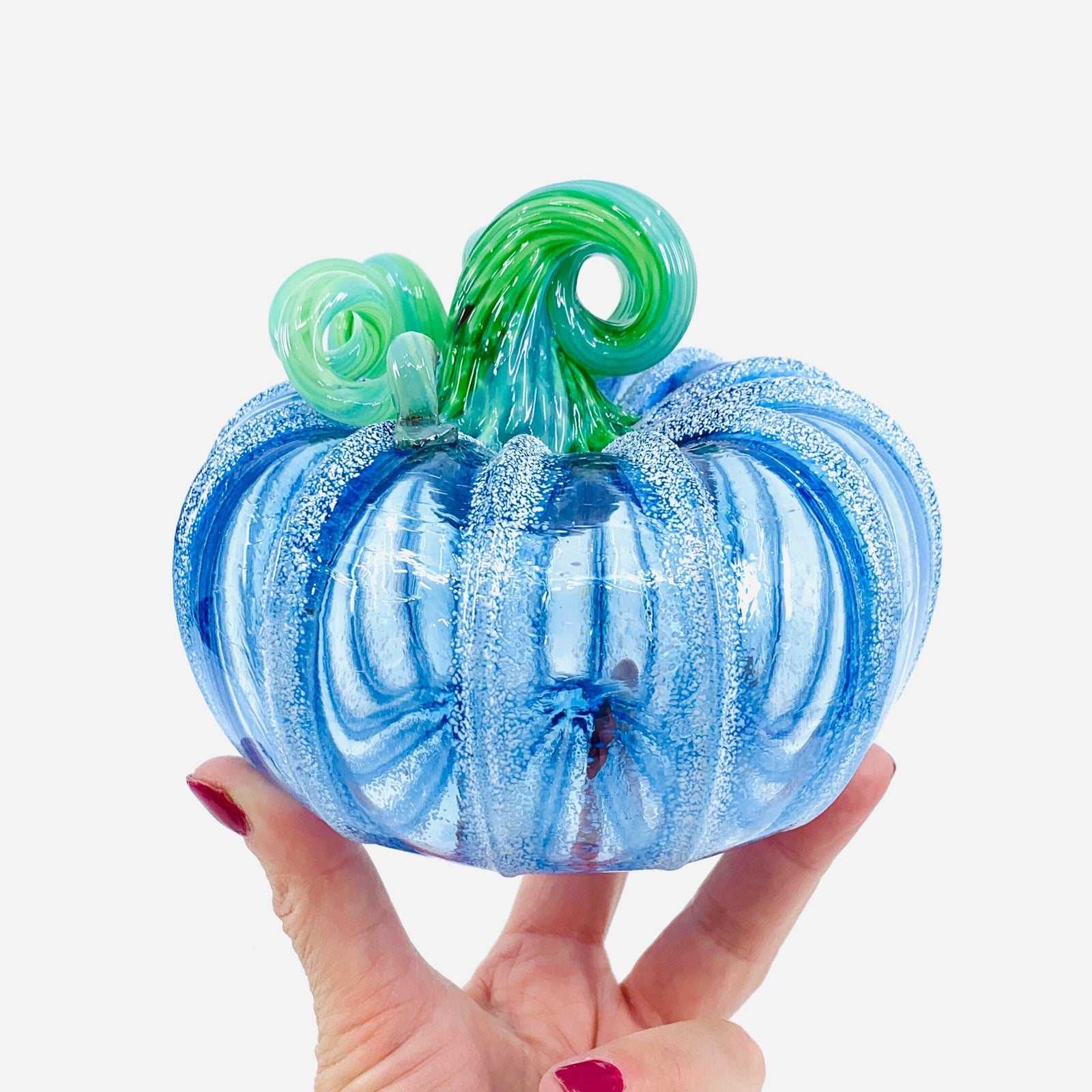 Daily Pumpkin 2074 Snowfall Squat Gabby Luke Adams Glass Blowing Studio 