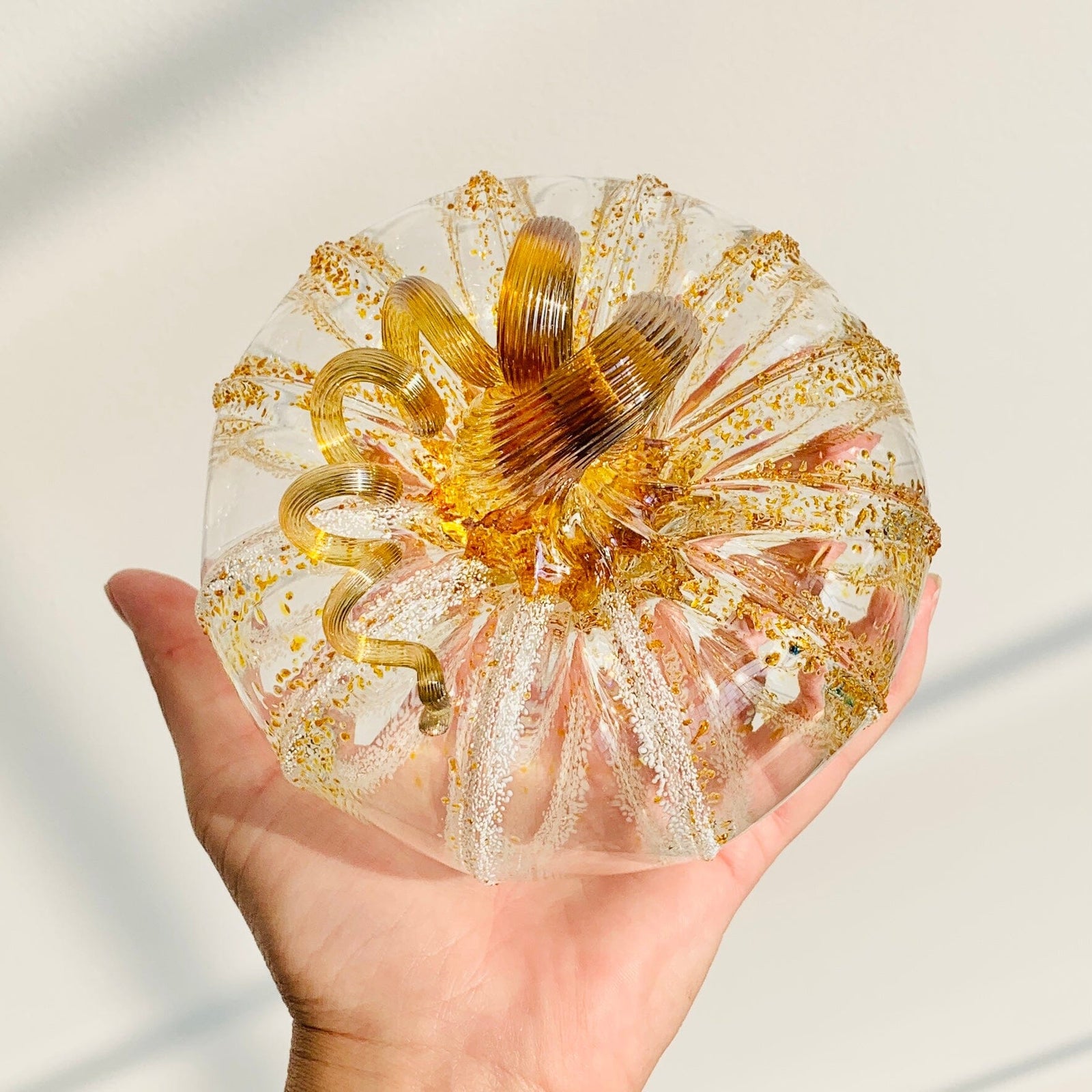 Daily Pumpkin 2784 Squat Gabby Luke Adams Glass Blowing Studio 