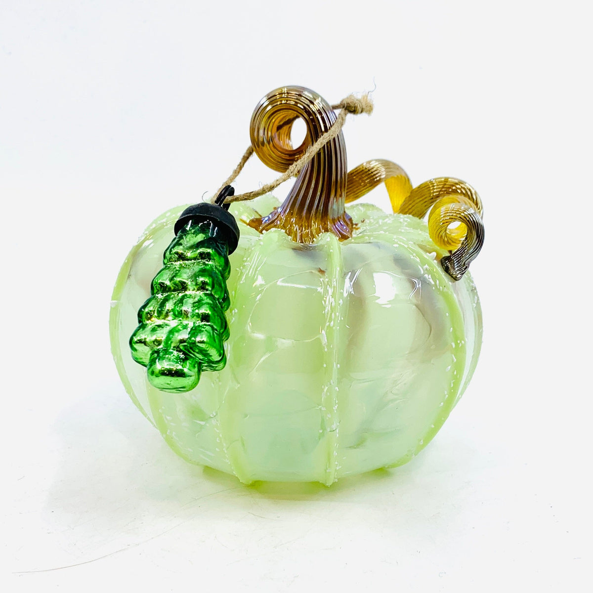 Daily Pumpkin 2126 Holiday Squat and Mercury Tree Ornament Gabby Luke Adams Glass Blowing Studio 
