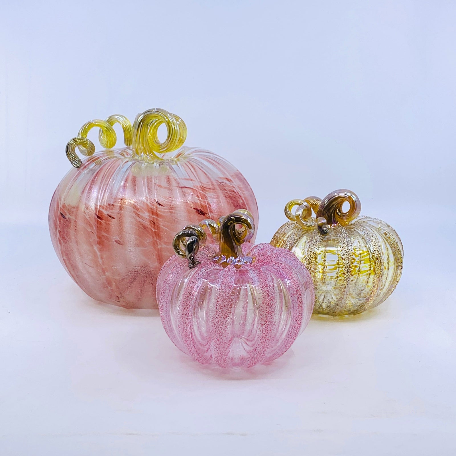 Breast Cancer Awareness Pumpkin 2024 Inspo Luke Adams Glass Blowing Studio 