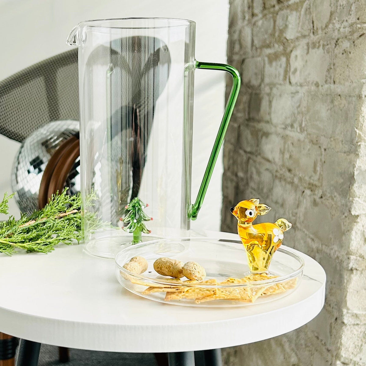 Glass Icon Reindeer Dish ICHENDORF 