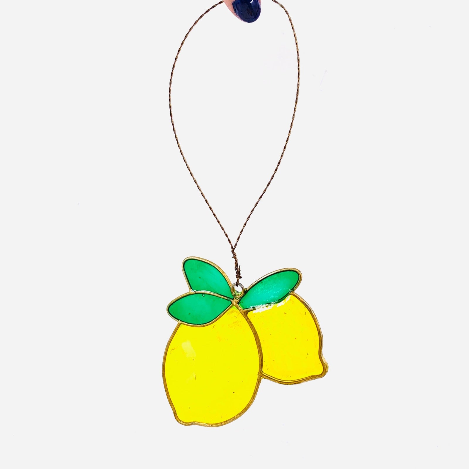 Stained Glass Suncatcher, Lemons Decor Transpac 