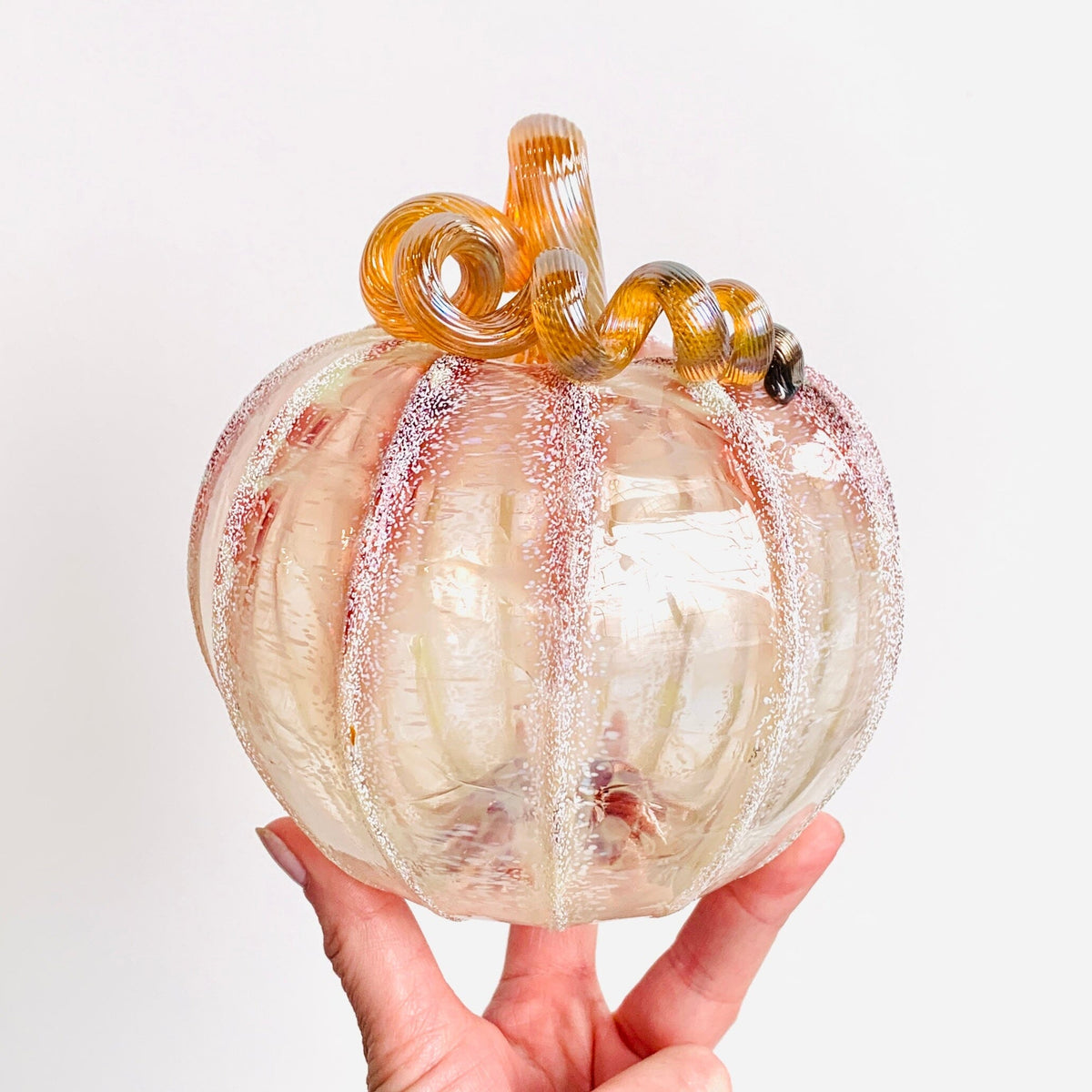 Daily Pumpkin 240 "Wedding Bouquet" Medium Gabby Luke Adams Glass Blowing Studio 