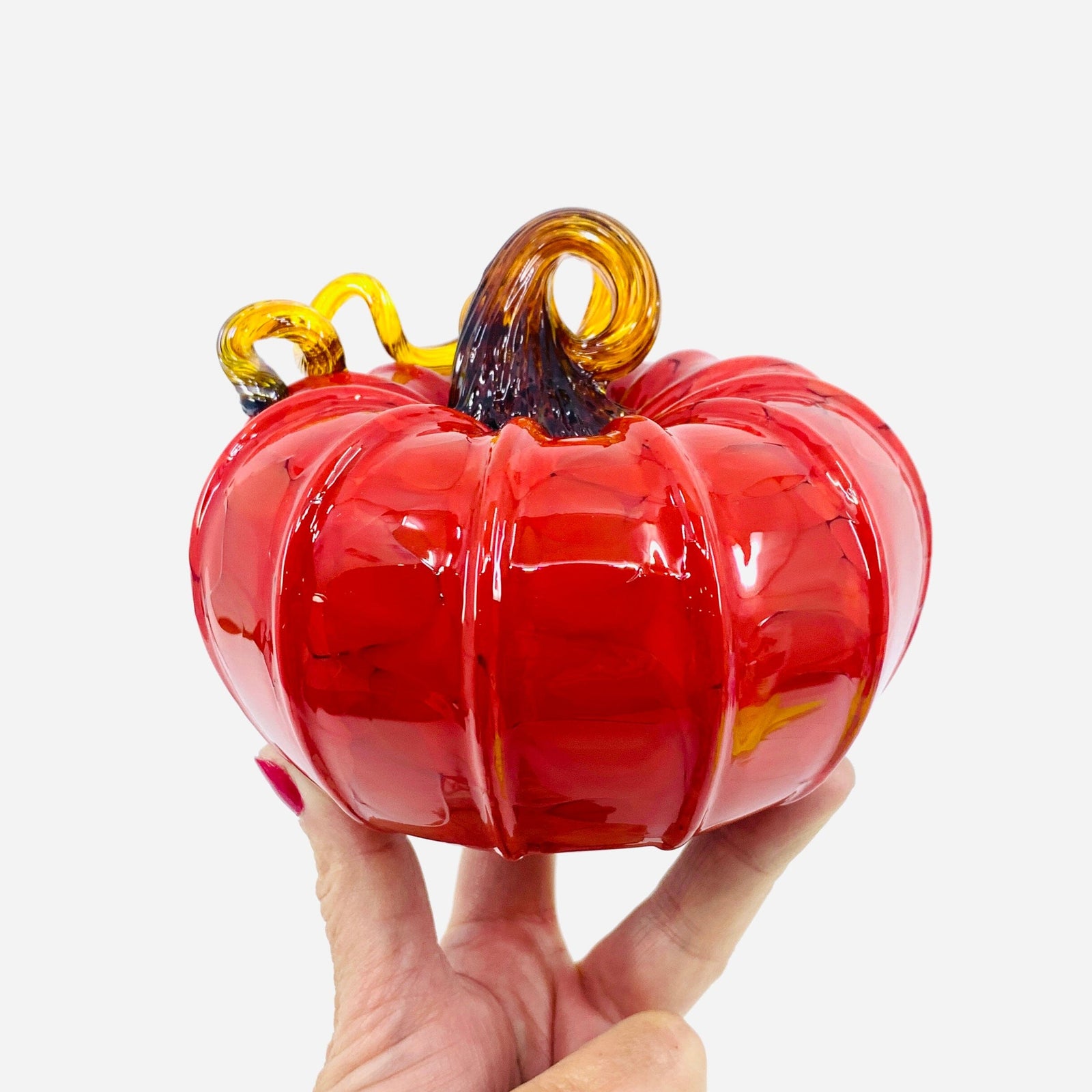 Daily Pumpkin 1874 Squat Gabby Luke Adams Glass Blowing Studio 