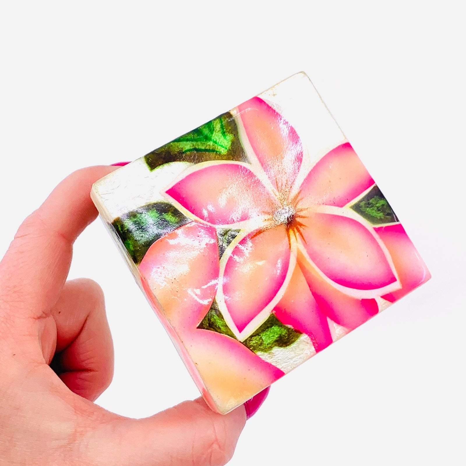 Capiz Shell Trinket Box 20, Plumeria Decor Kubla Craft 