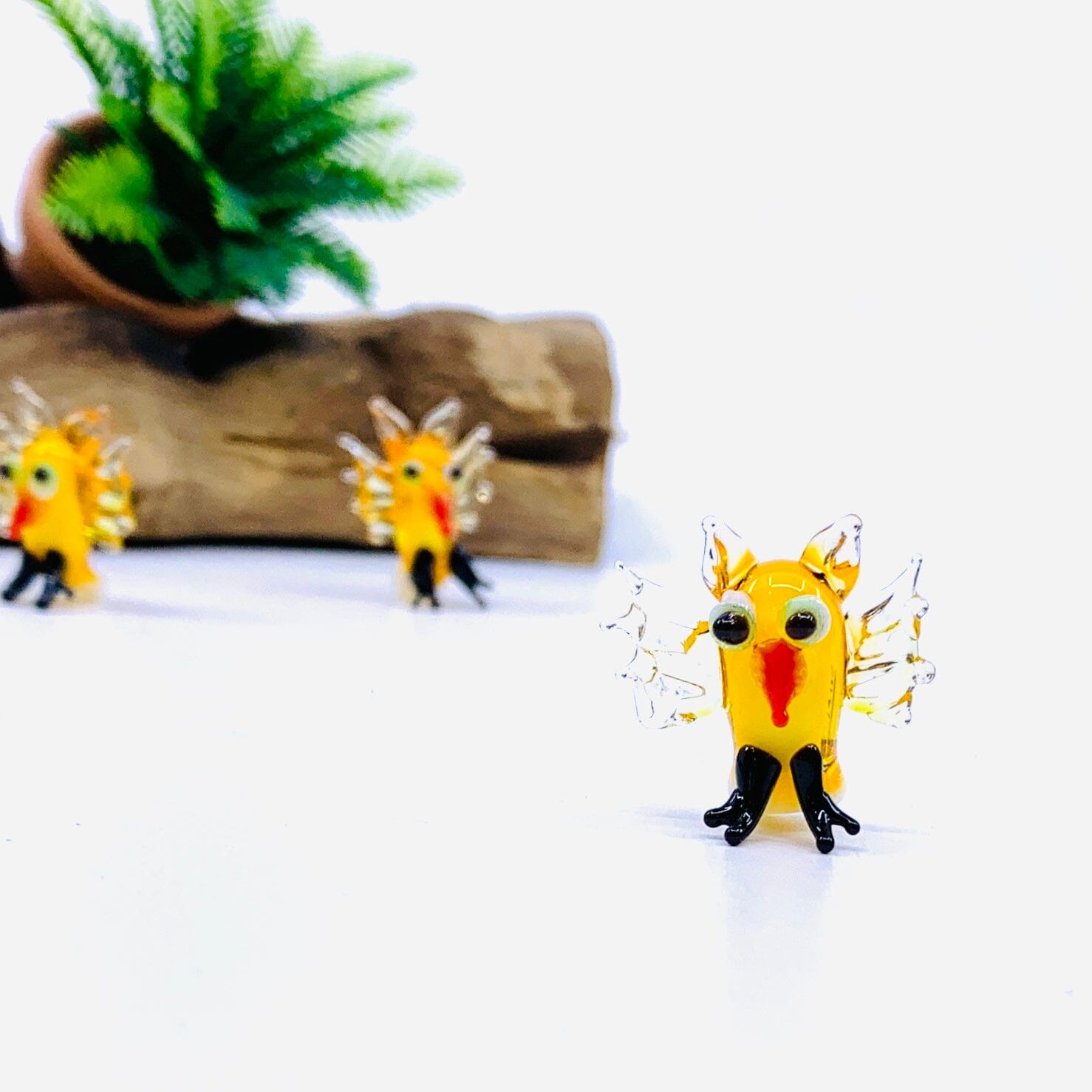 Tiny Glass Owl 166 Miniature GANZ 