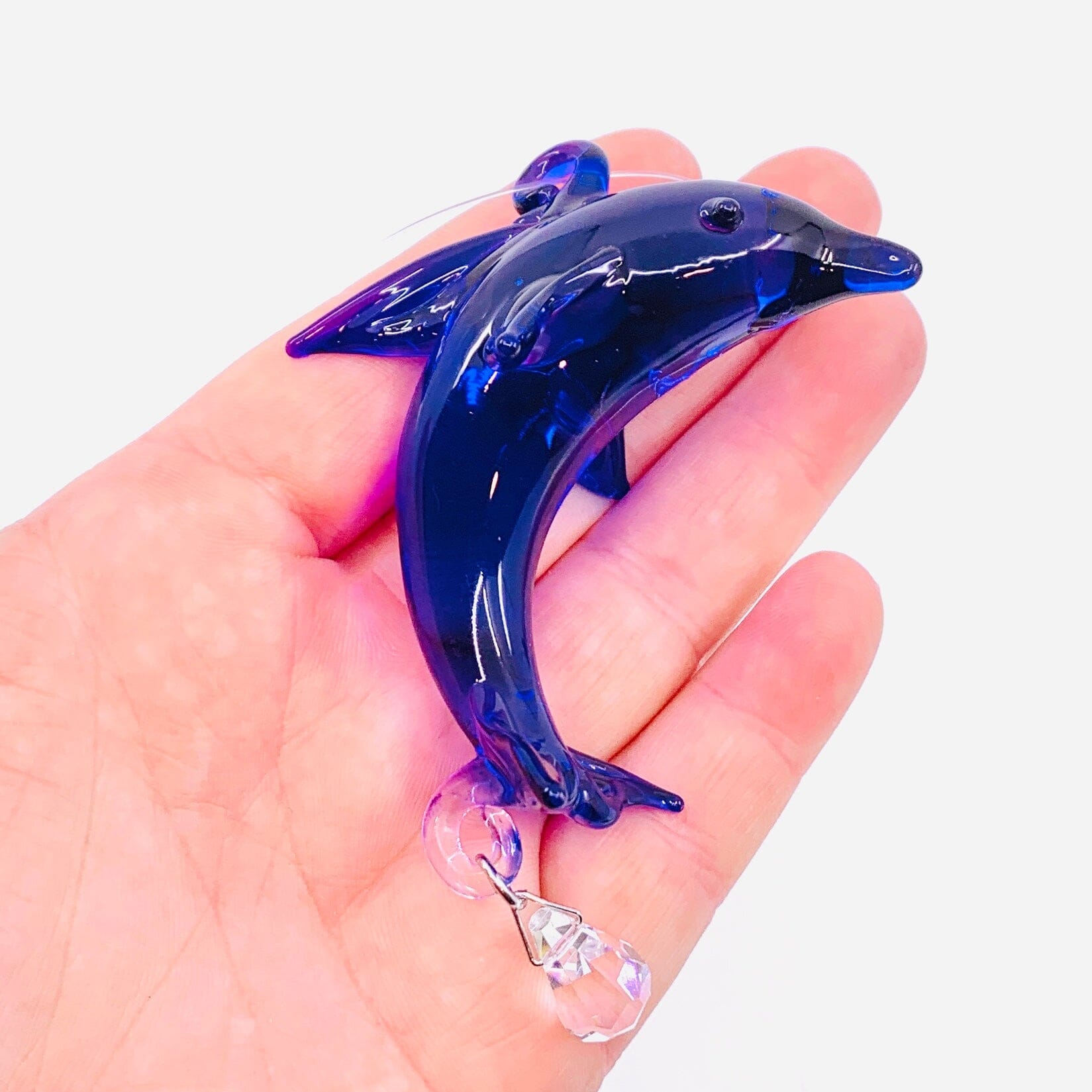 Dazzle Glass Dolphin, Blue 5 Alex 