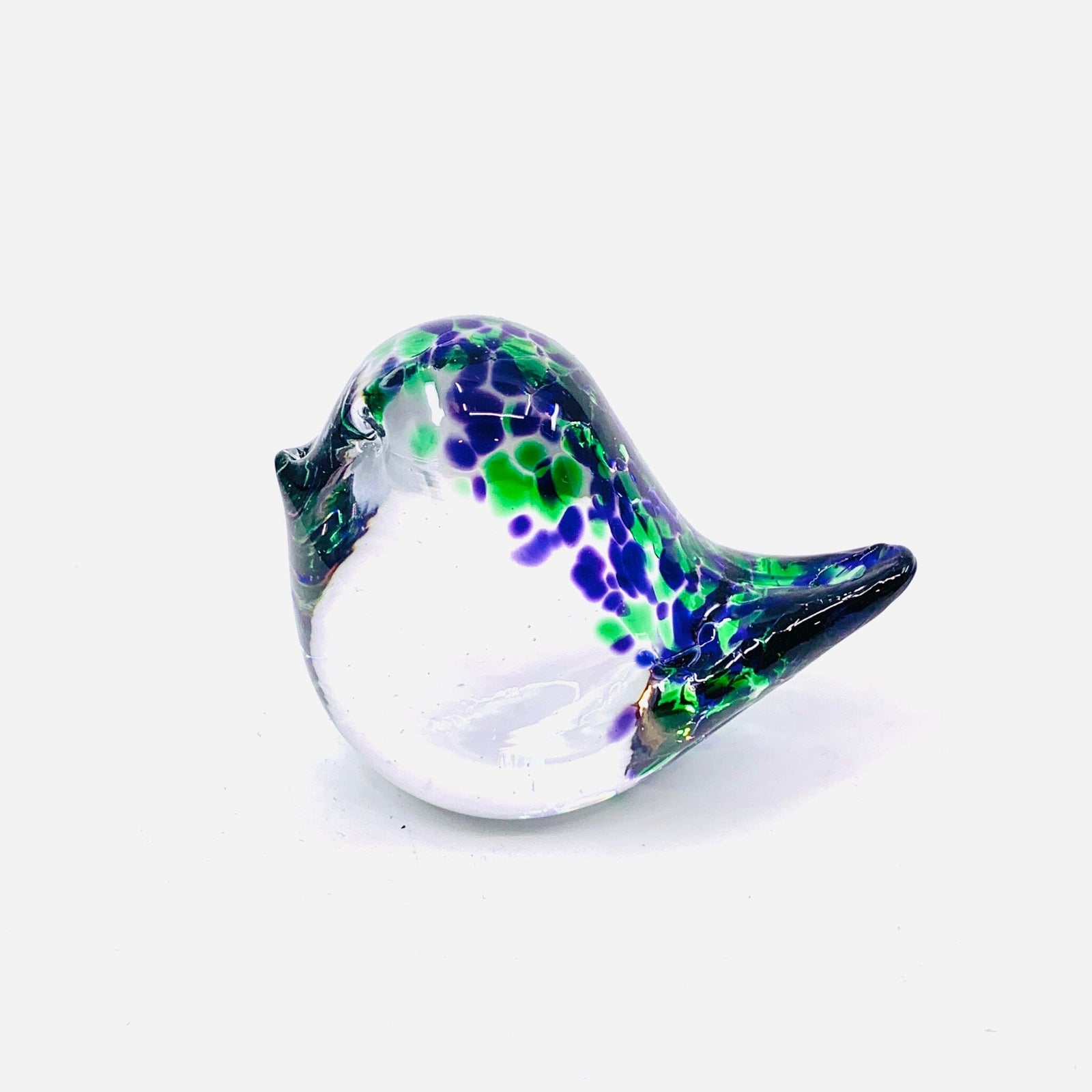 Little Glass Bird, Grapevine Confetti Miniature Henrietta Glass 