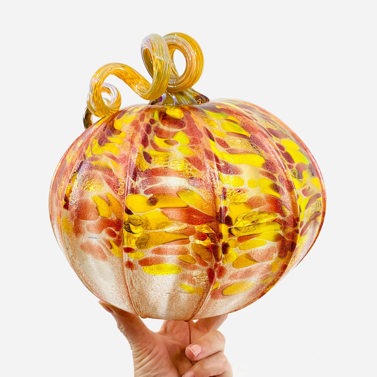 Daily Pumpkin 1319 Large Daily Pumpkin Luke Adams Glass Blowing Studio 
