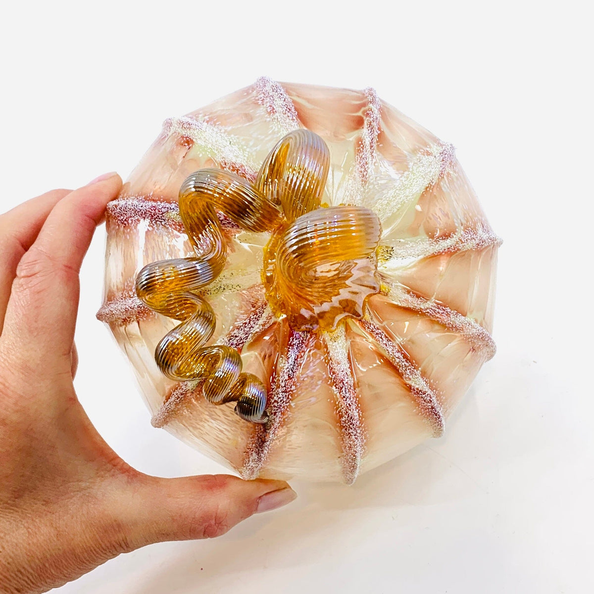 Daily Pumpkin 240 "Wedding Bouquet" Medium Gabby Luke Adams Glass Blowing Studio 