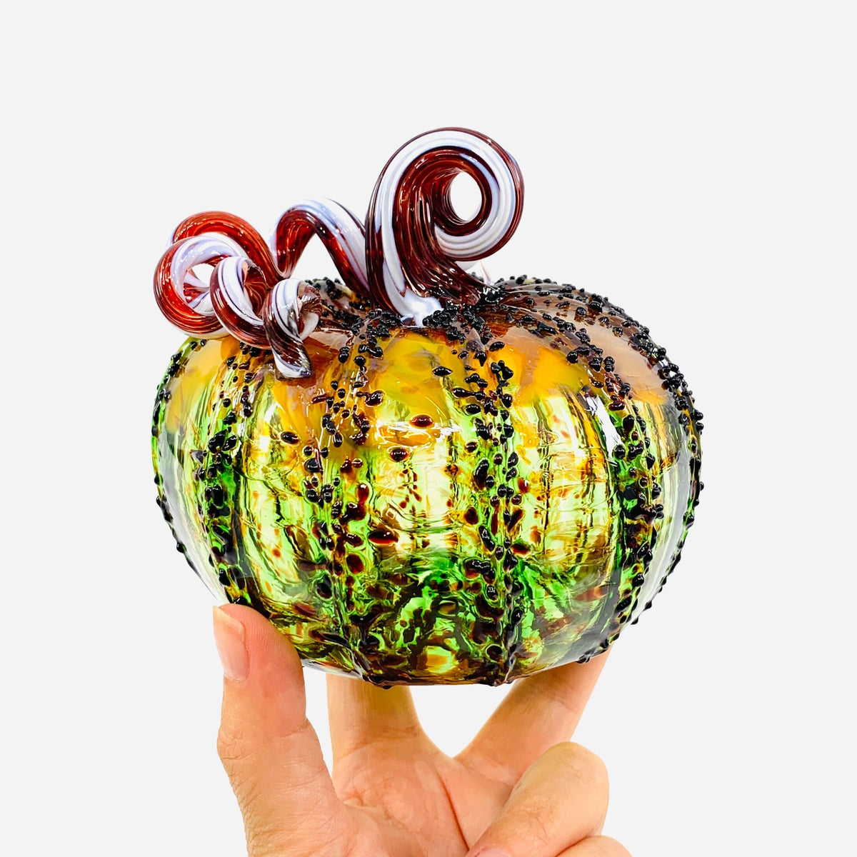 Daily Pumpkin 3077 Fall Squat Gabby Luke Adams Glass Blowing Studio 