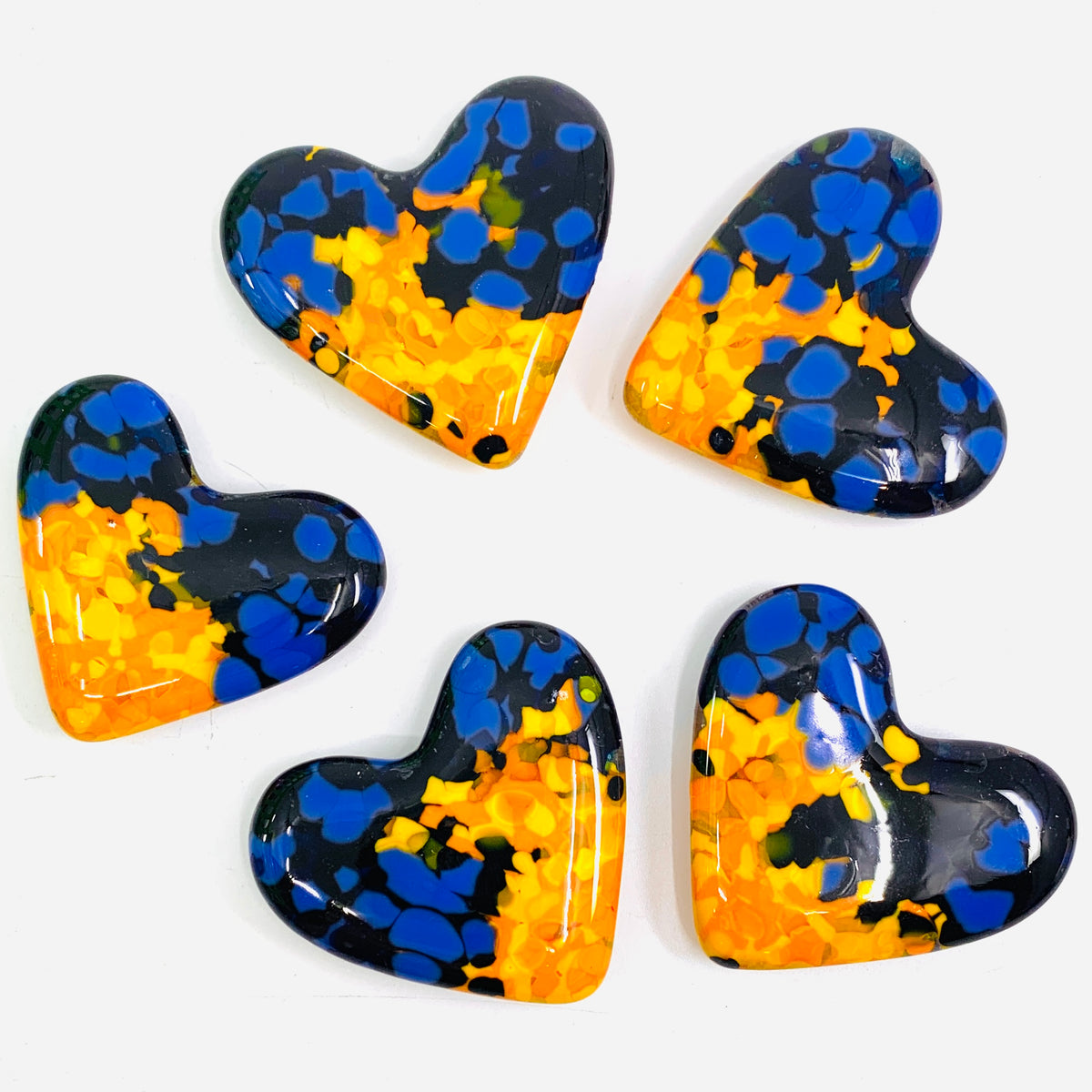 Fused Pocket Heart, Starry Night