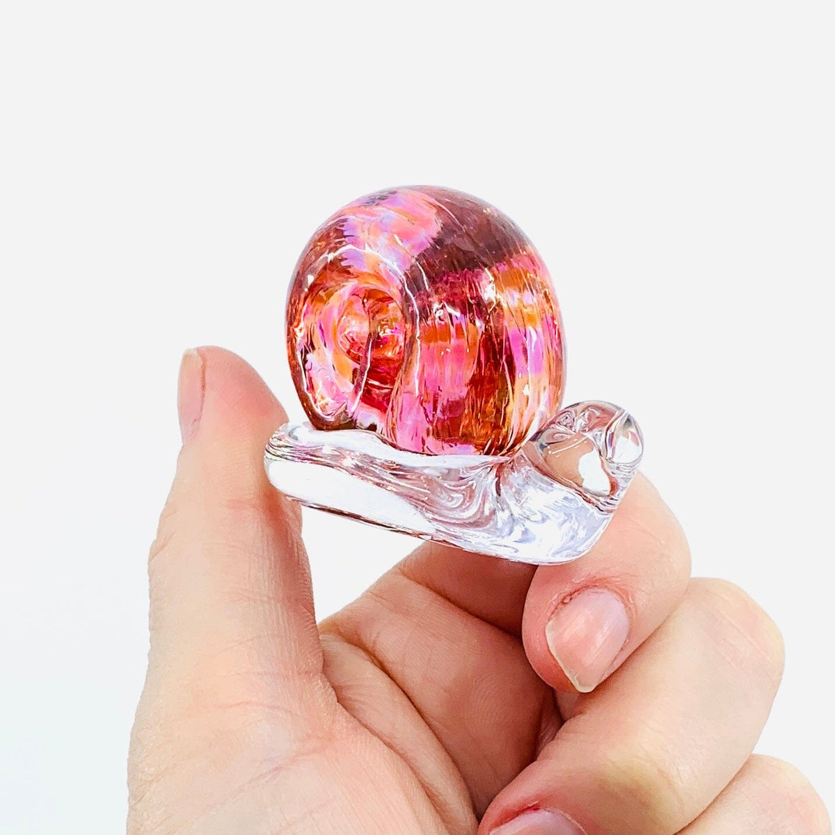 Glass Snail, Sunrise Miniature Henrietta Glass 
