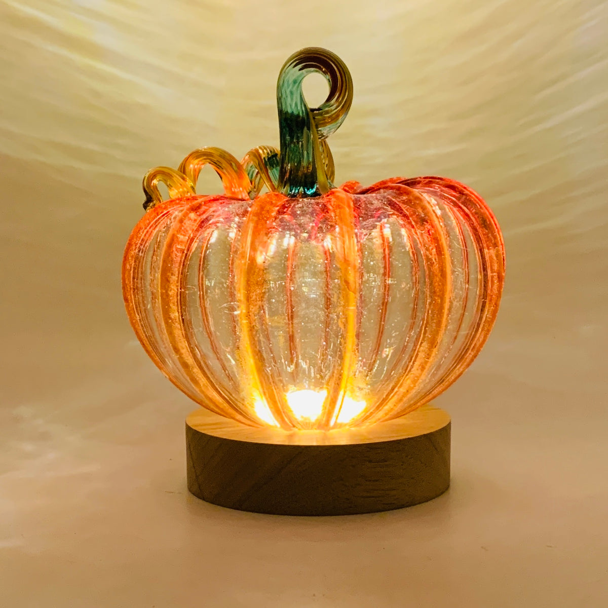 Cordless Wooden Lighted Base
